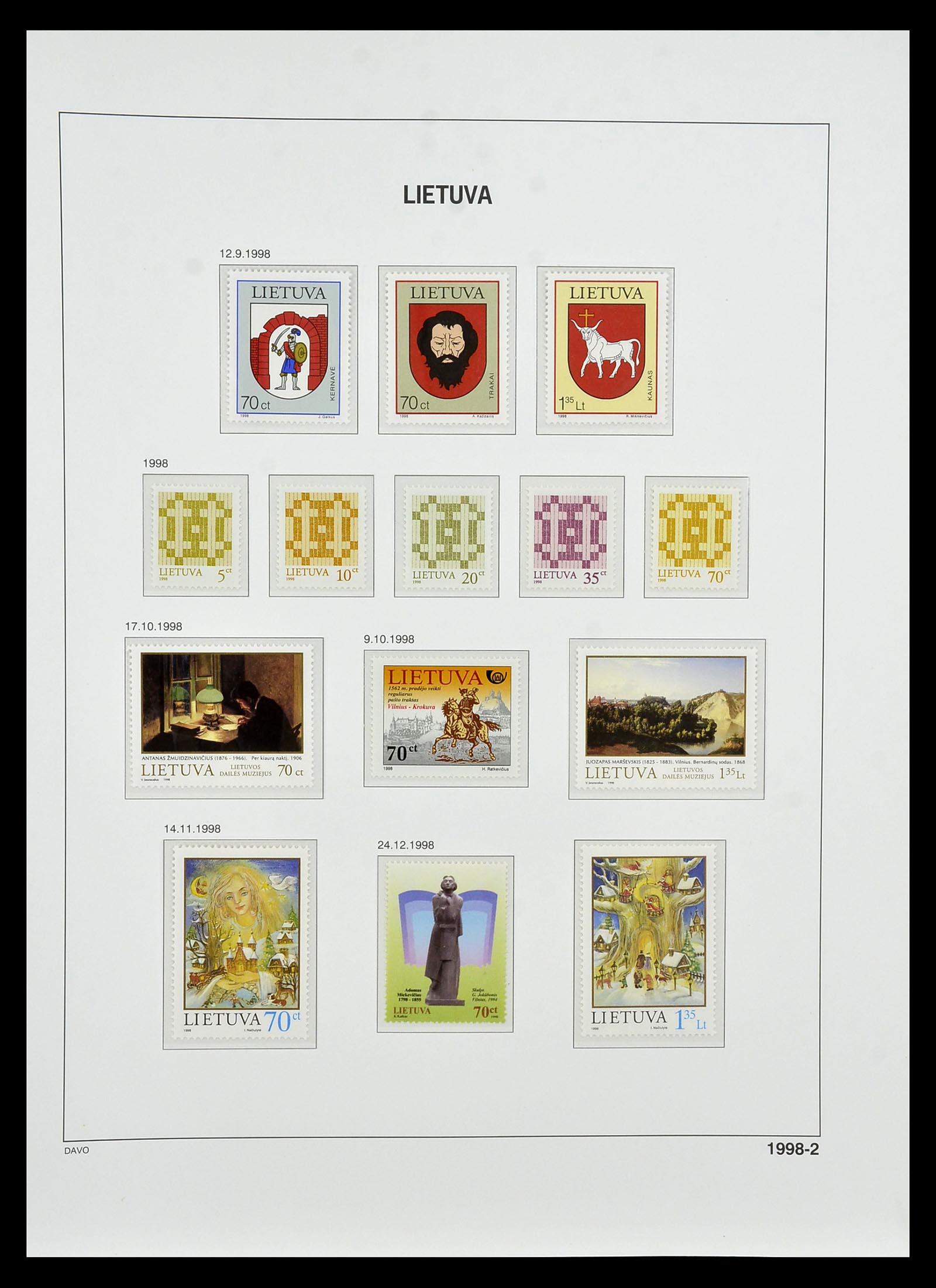 34847 163 - Postzegelverzameling 34847 Baltische Staten 1918-2009.