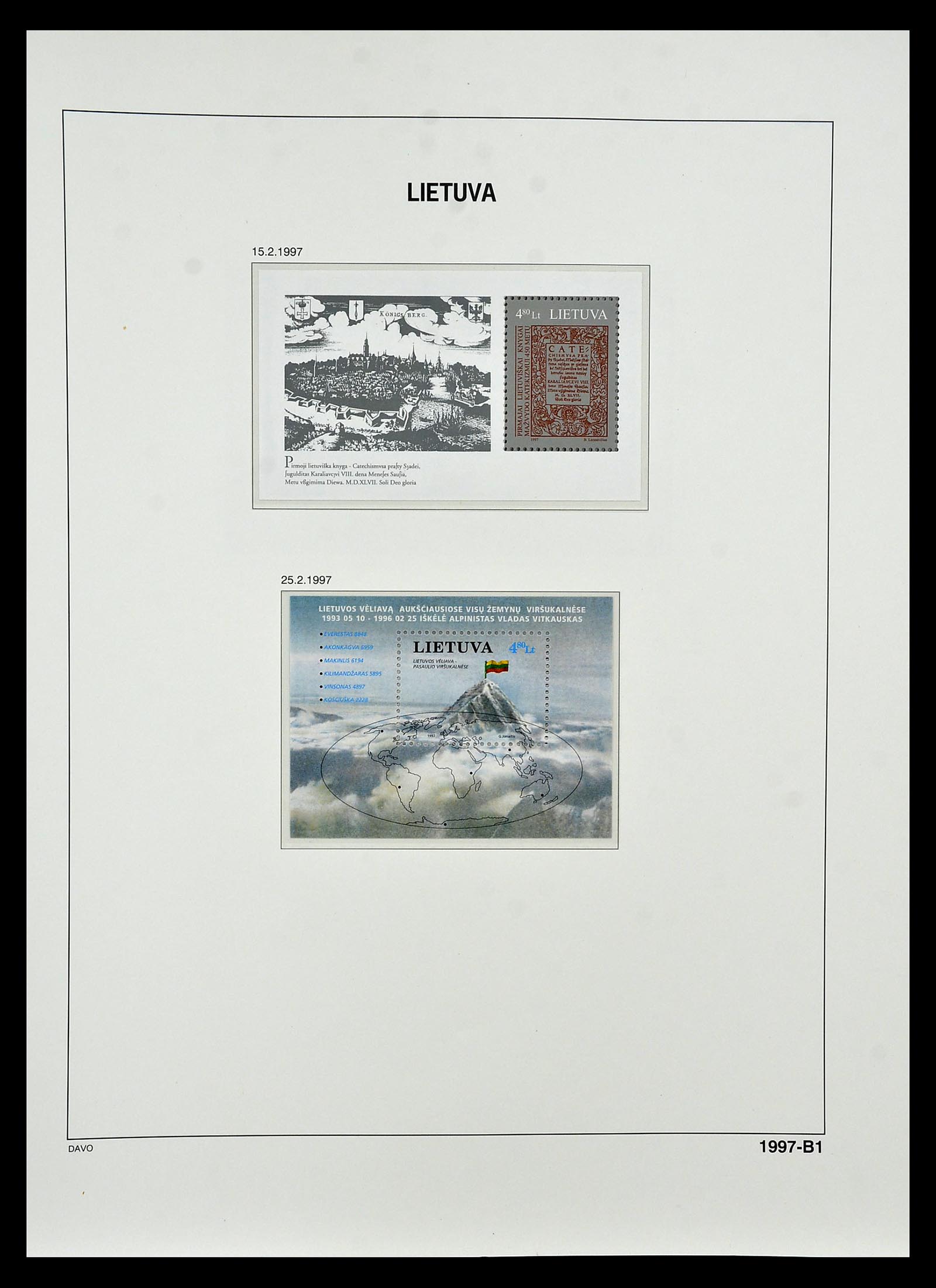 34847 164 - Postzegelverzameling 34847 Baltische Staten 1918-2009.