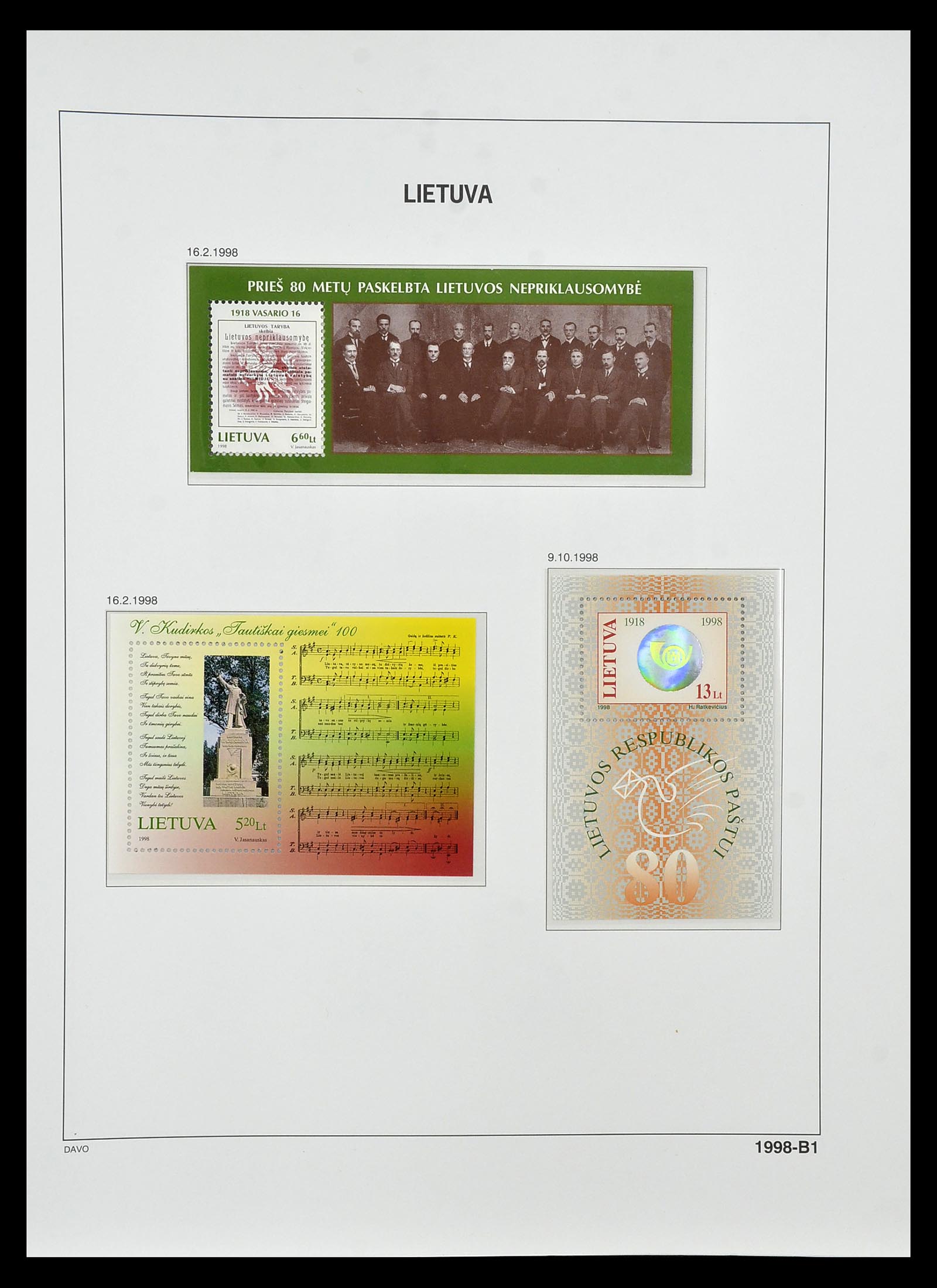 34847 166 - Postzegelverzameling 34847 Baltische Staten 1918-2009.
