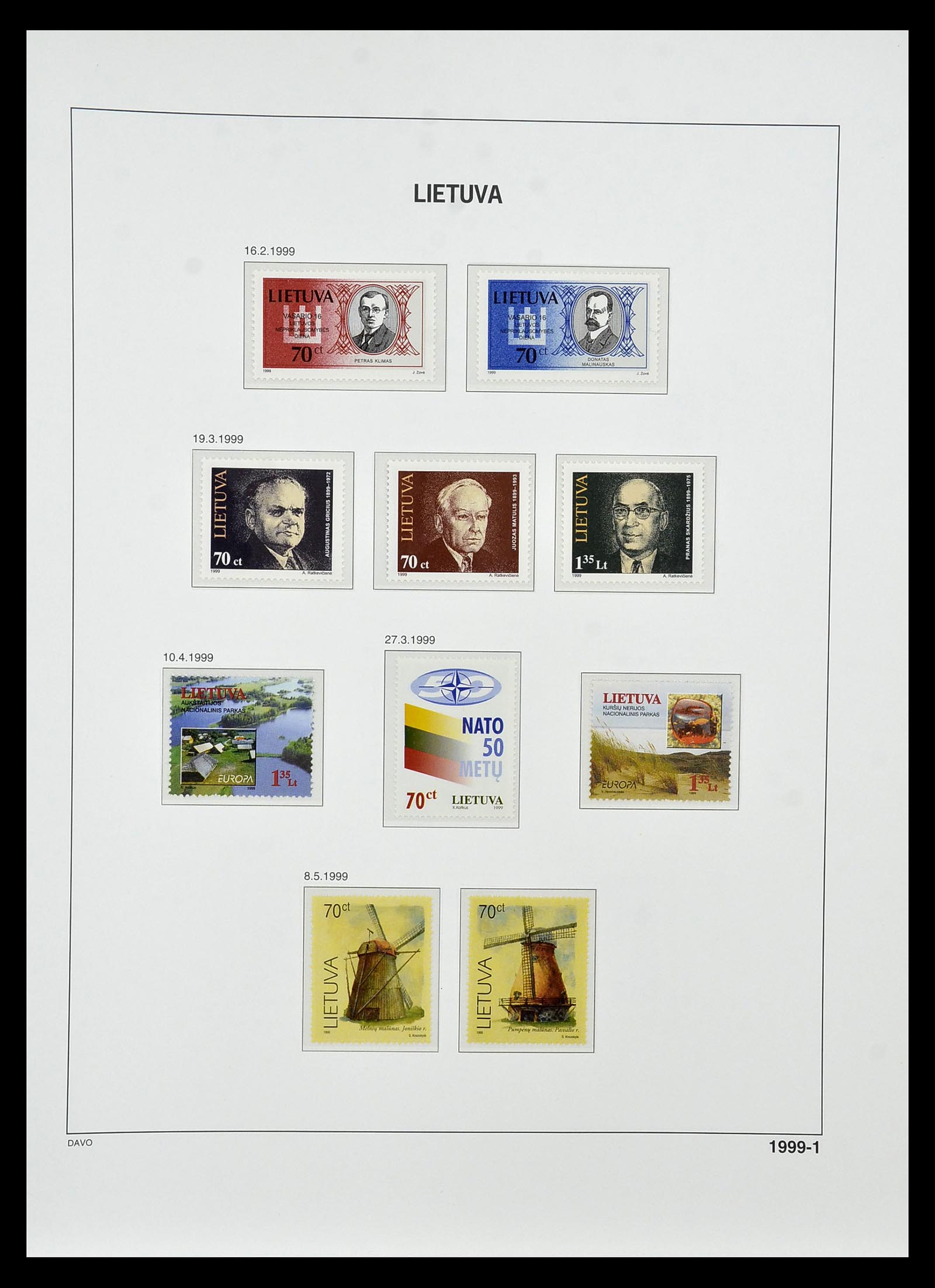 34847 167 - Postzegelverzameling 34847 Baltische Staten 1918-2009.