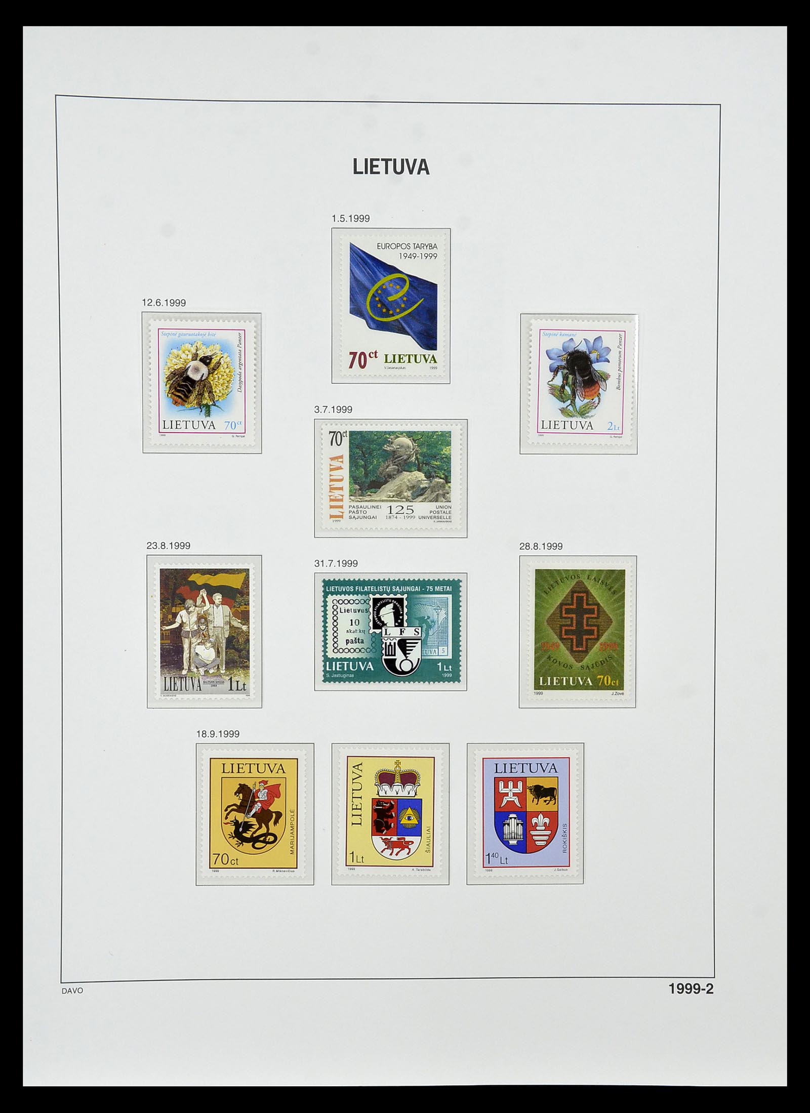 34847 168 - Postzegelverzameling 34847 Baltische Staten 1918-2009.