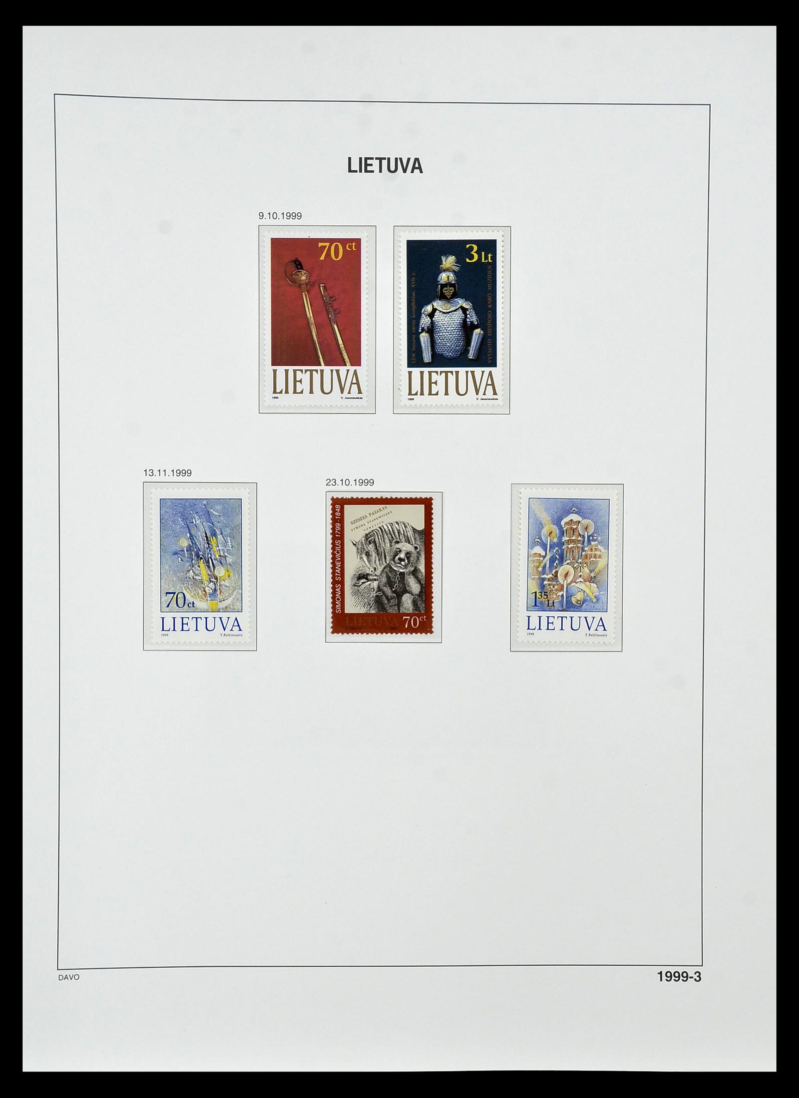 34847 169 - Postzegelverzameling 34847 Baltische Staten 1918-2009.