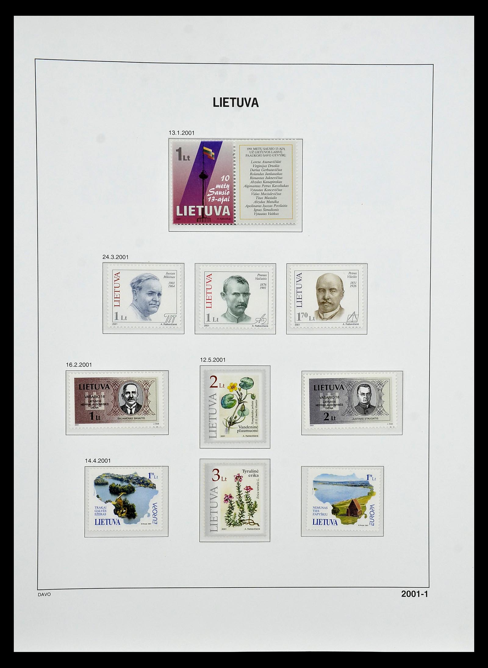 34847 177 - Postzegelverzameling 34847 Baltische Staten 1918-2009.