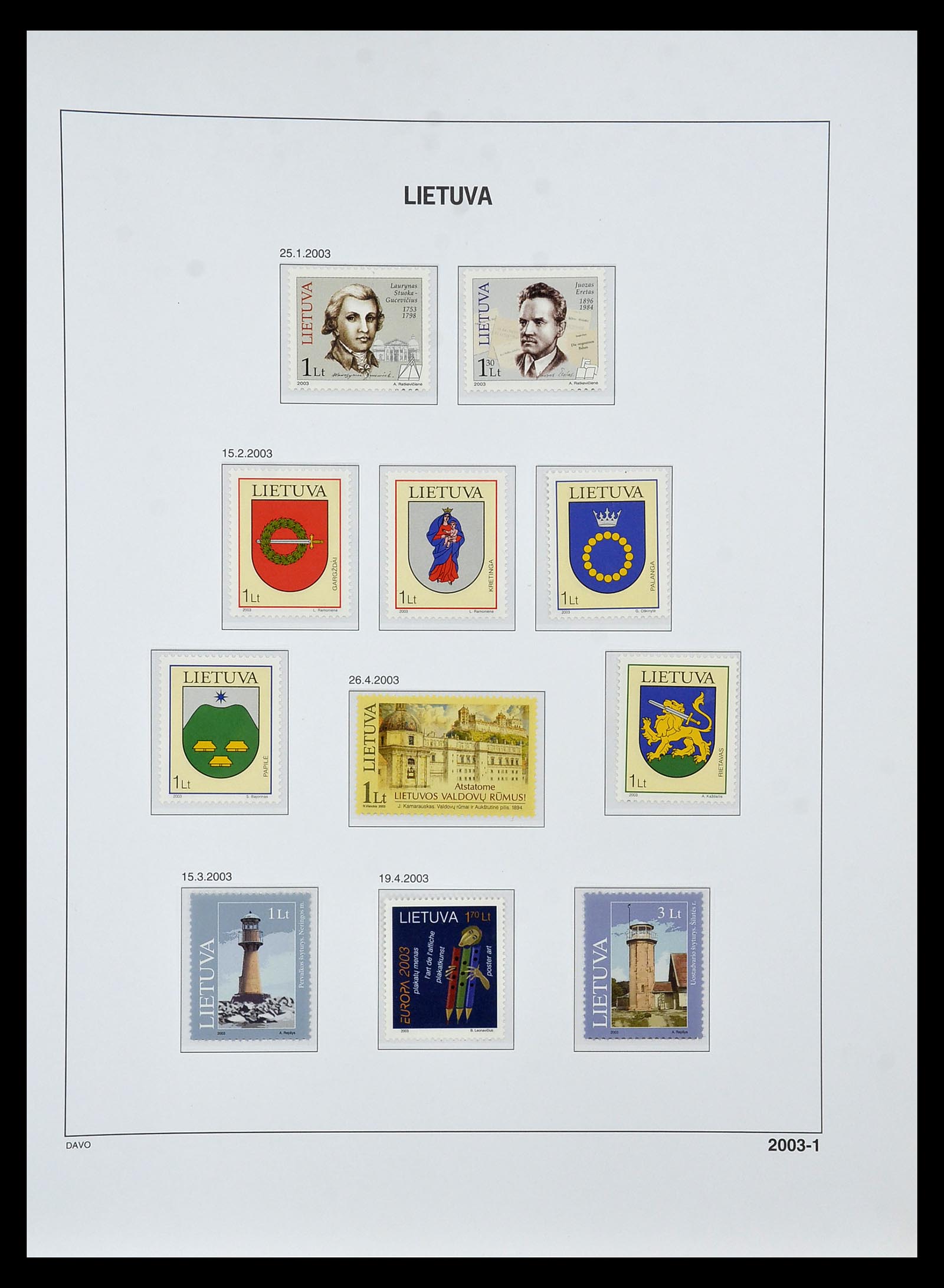 34847 184 - Postzegelverzameling 34847 Baltische Staten 1918-2009.