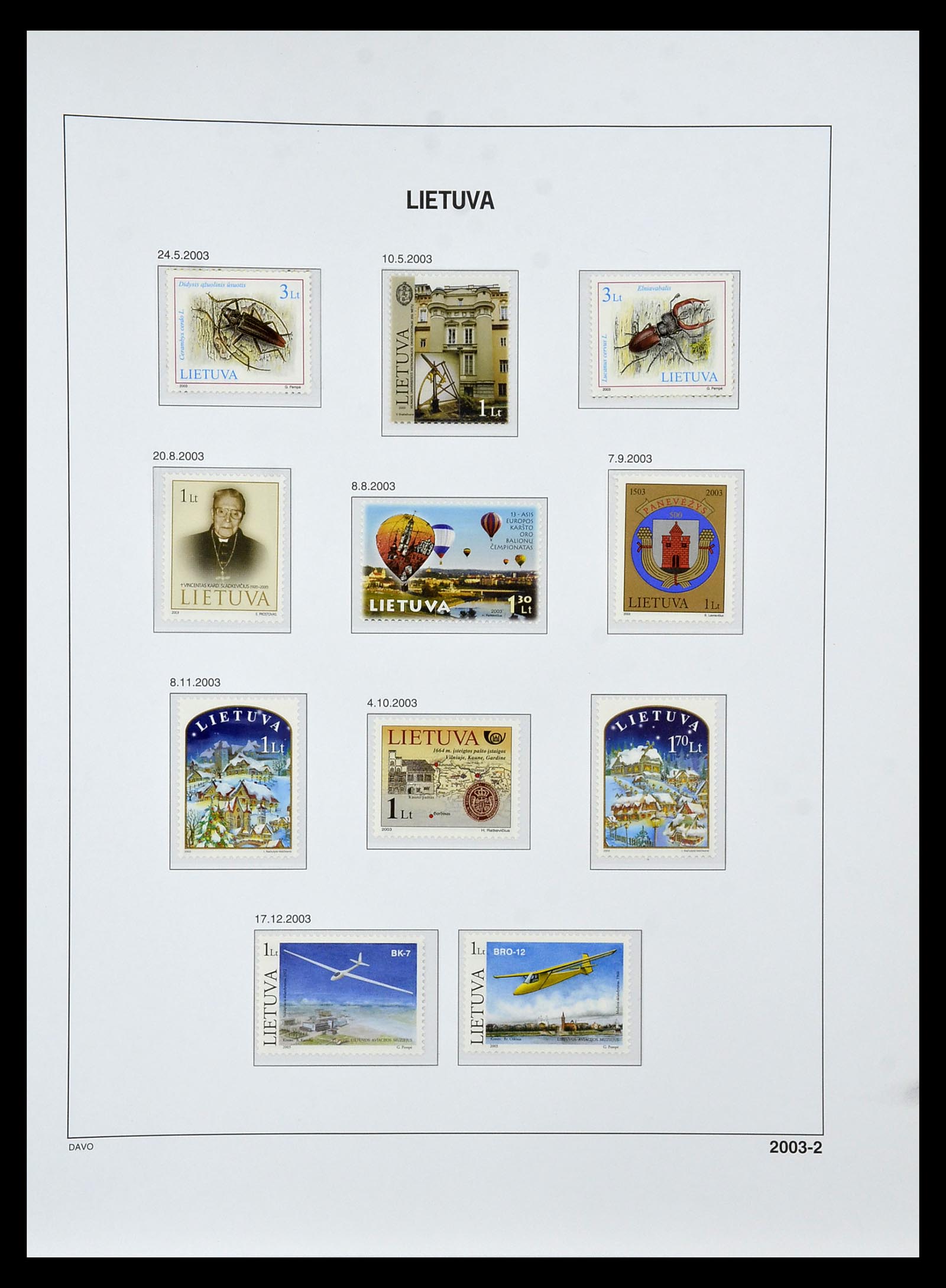 34847 185 - Postzegelverzameling 34847 Baltische Staten 1918-2009.