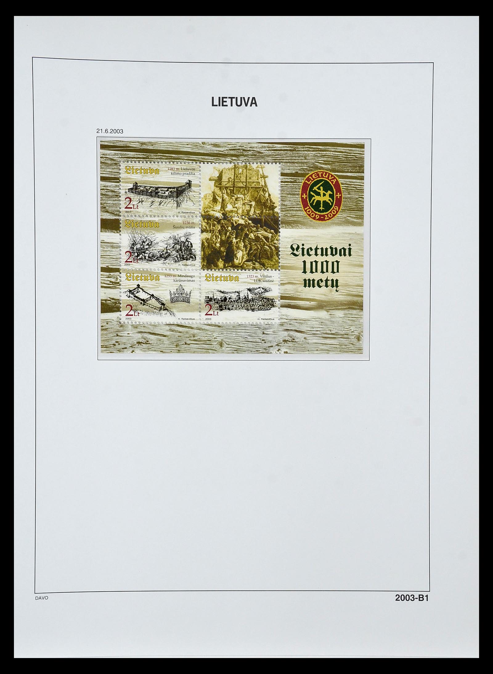 34847 186 - Postzegelverzameling 34847 Baltische Staten 1918-2009.