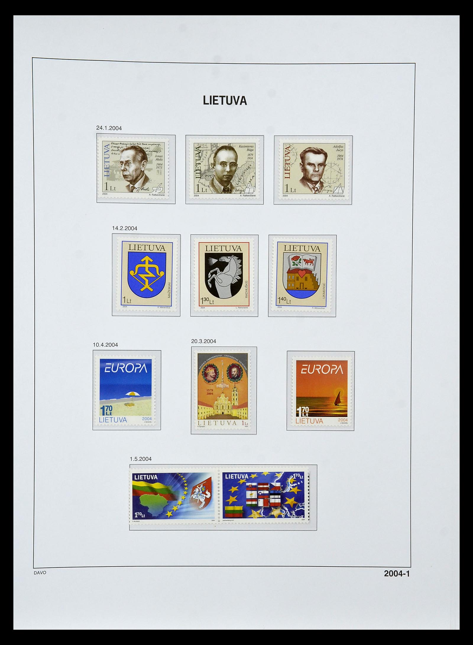 34847 188 - Postzegelverzameling 34847 Baltische Staten 1918-2009.