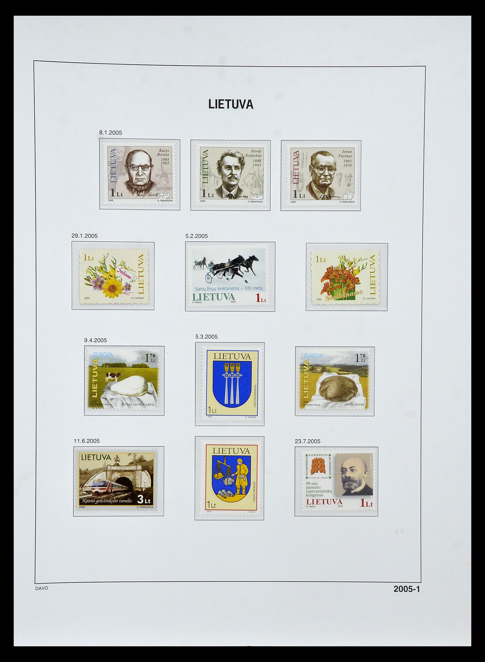 34847 191 - Postzegelverzameling 34847 Baltische Staten 1918-2009.