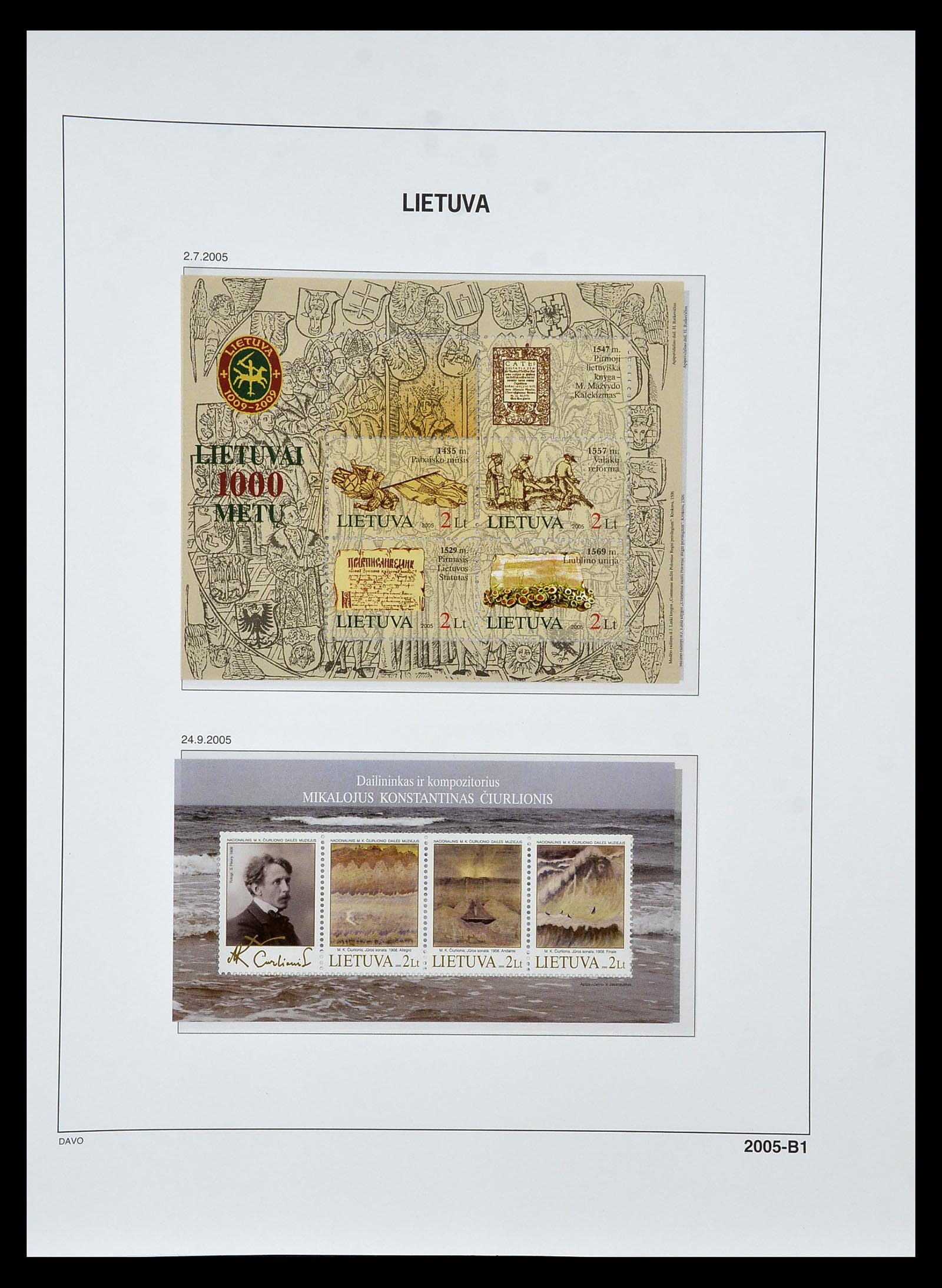 34847 193 - Postzegelverzameling 34847 Baltische Staten 1918-2009.
