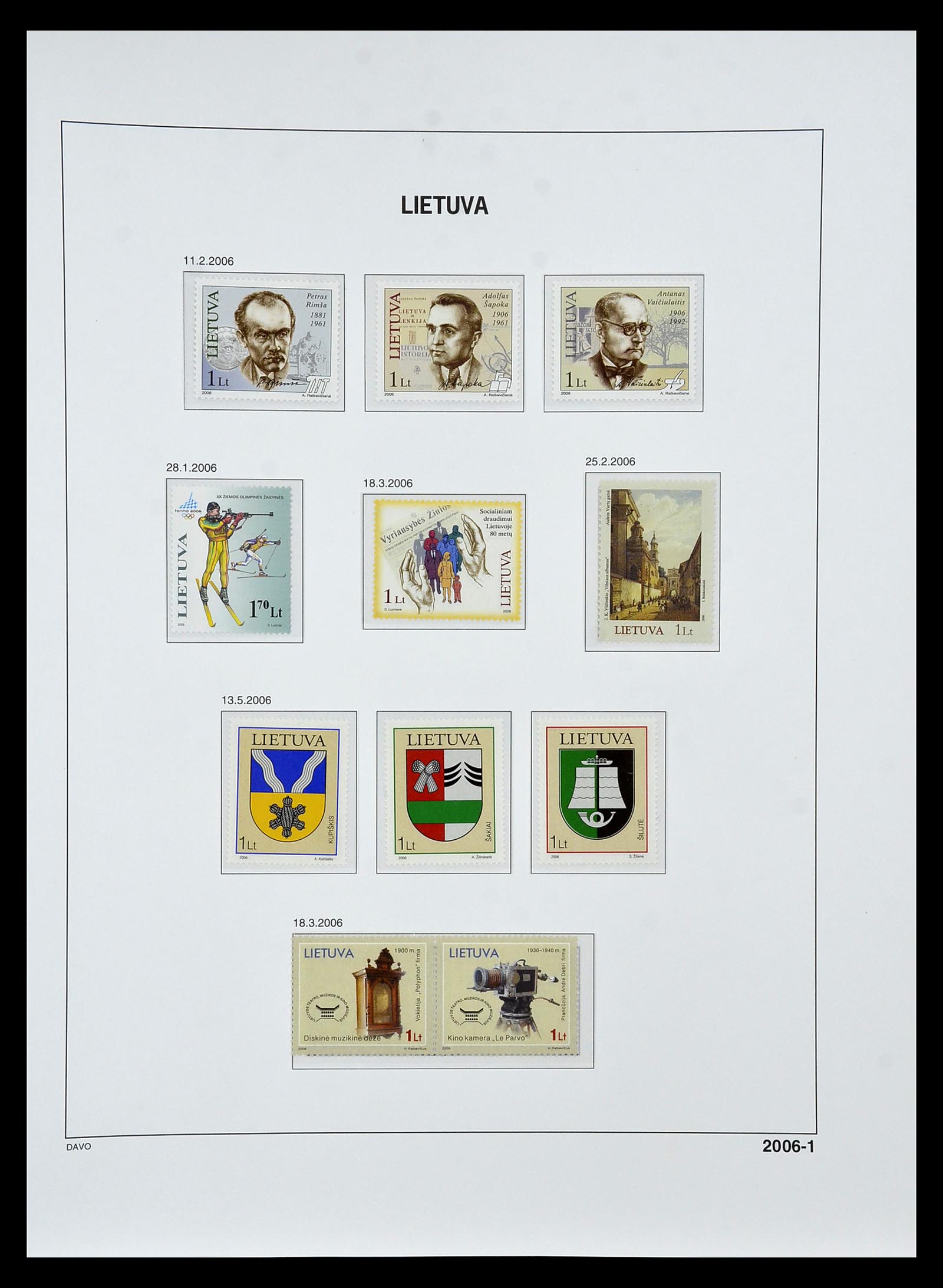 34847 194 - Postzegelverzameling 34847 Baltische Staten 1918-2009.