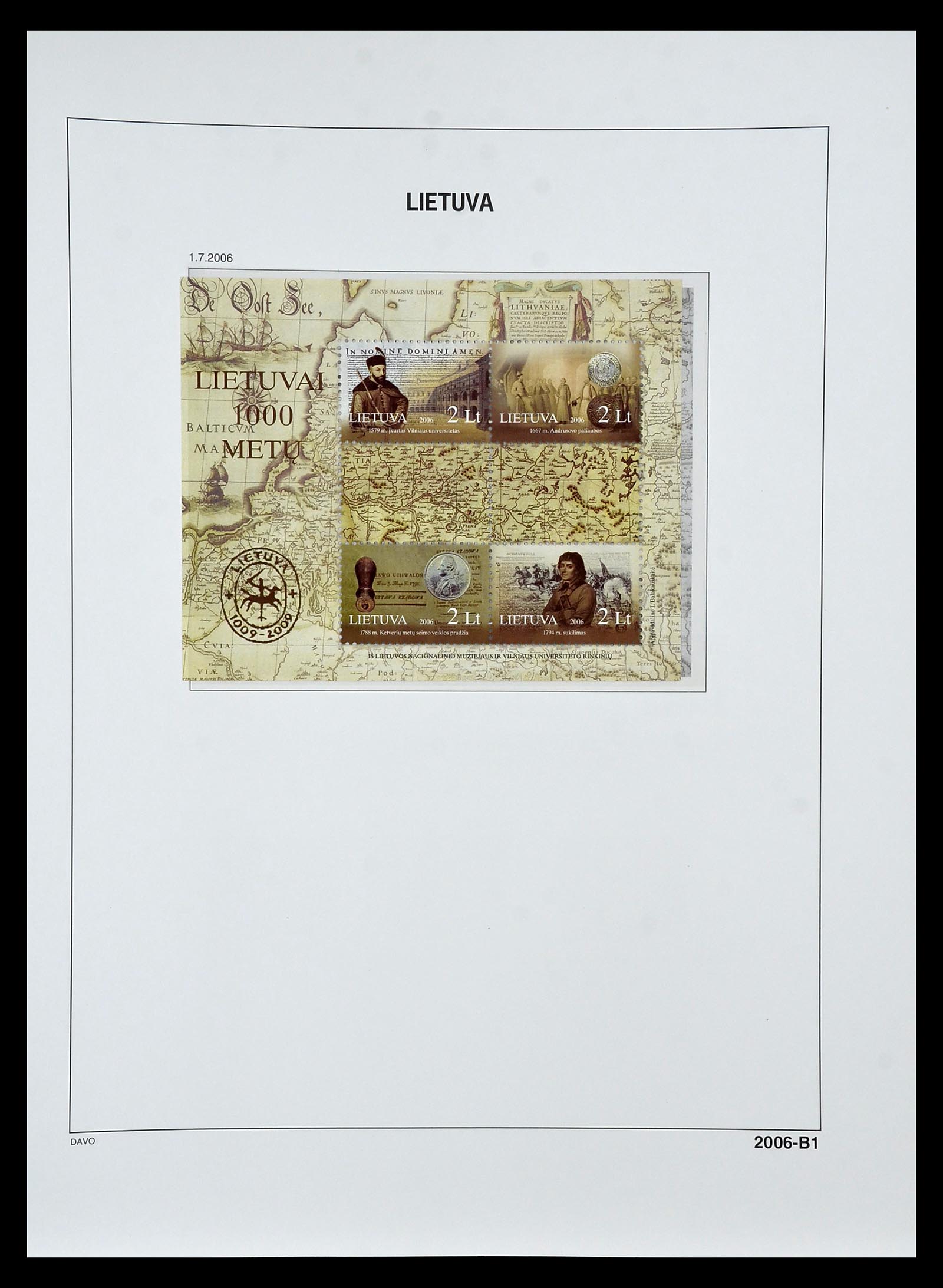 34847 196 - Postzegelverzameling 34847 Baltische Staten 1918-2009.