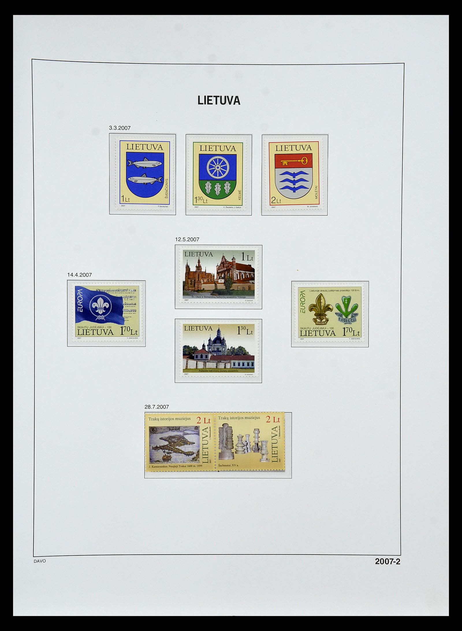 34847 198 - Postzegelverzameling 34847 Baltische Staten 1918-2009.