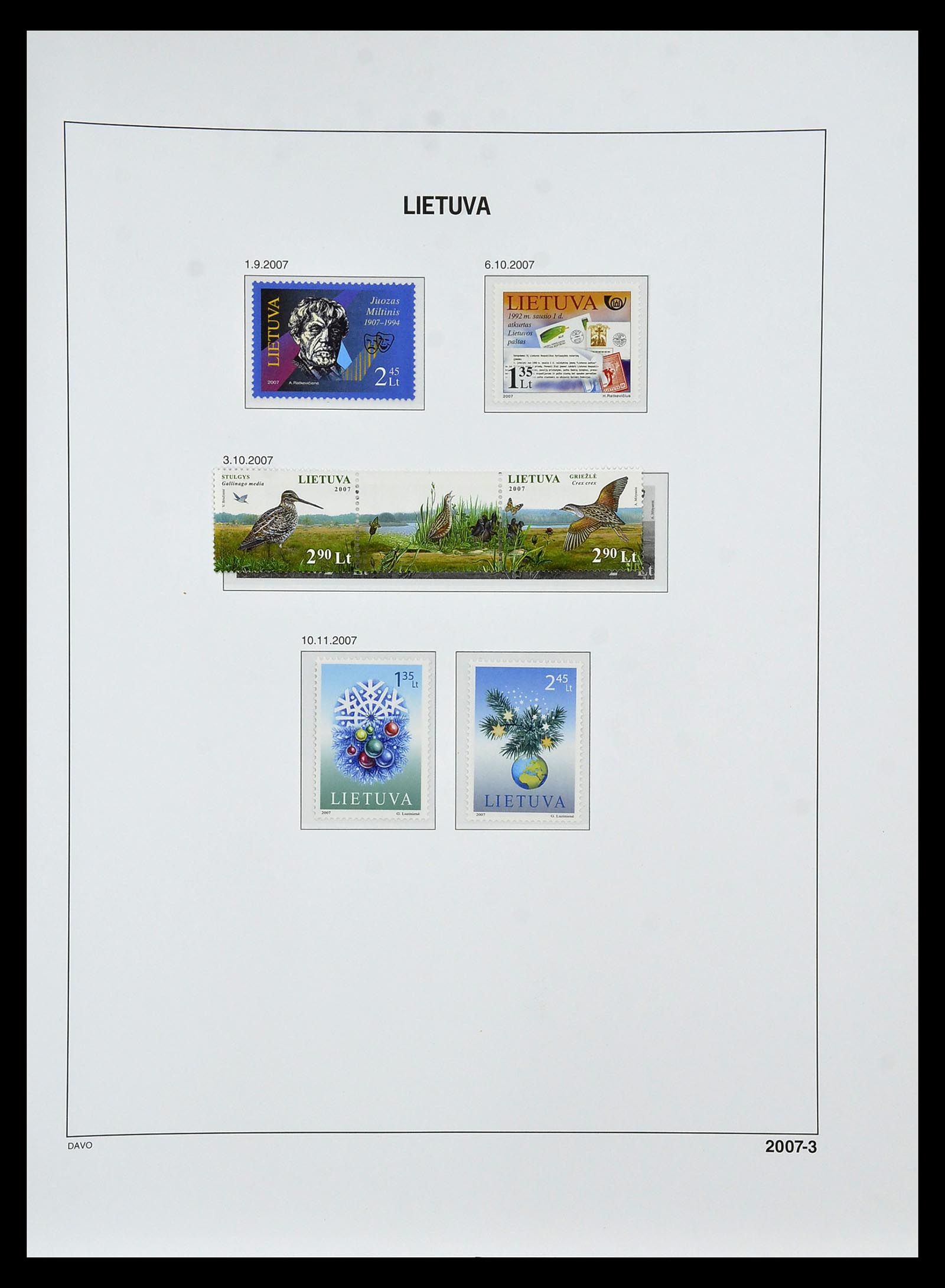34847 199 - Postzegelverzameling 34847 Baltische Staten 1918-2009.