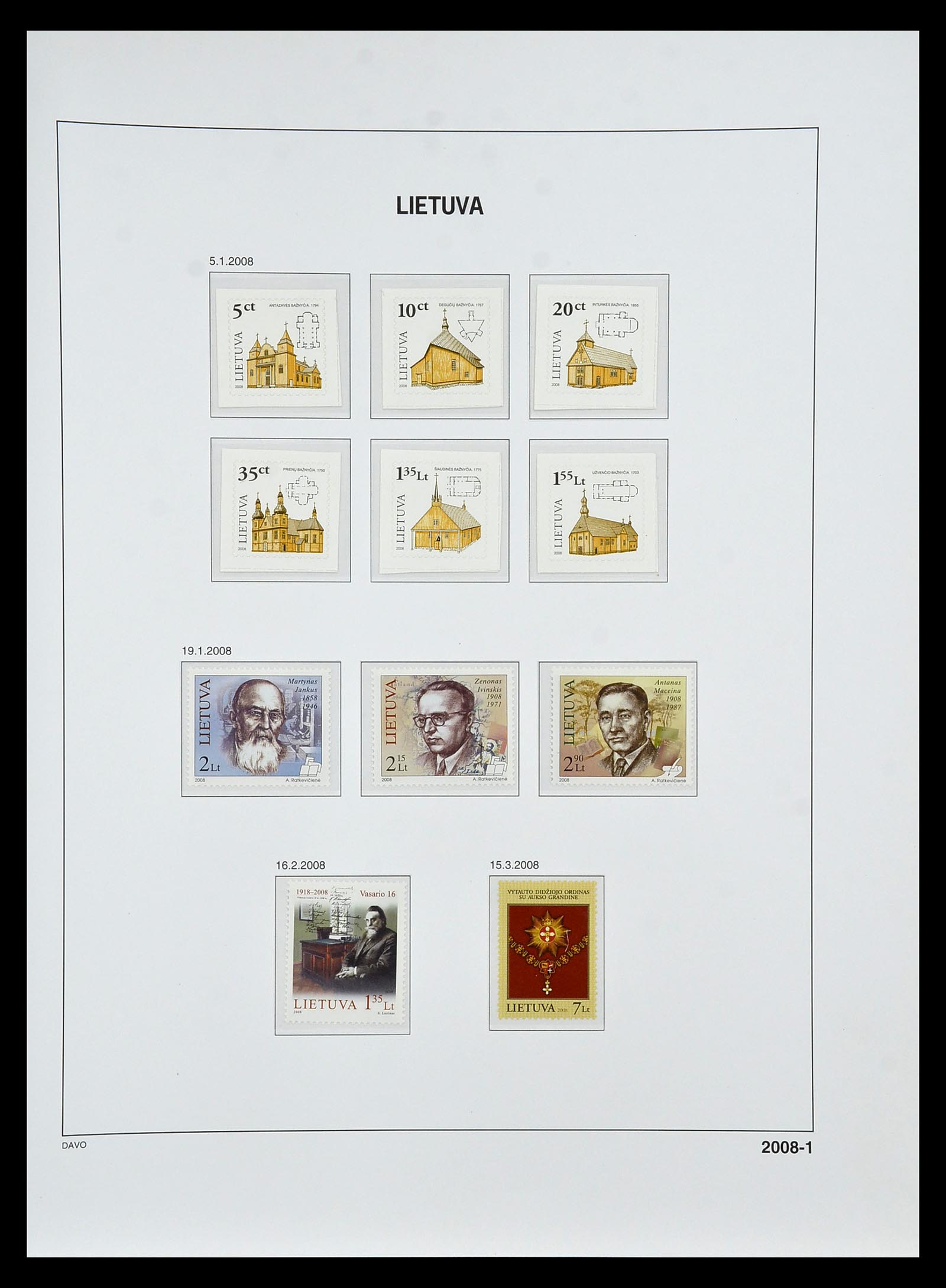34847 201 - Postzegelverzameling 34847 Baltische Staten 1918-2009.