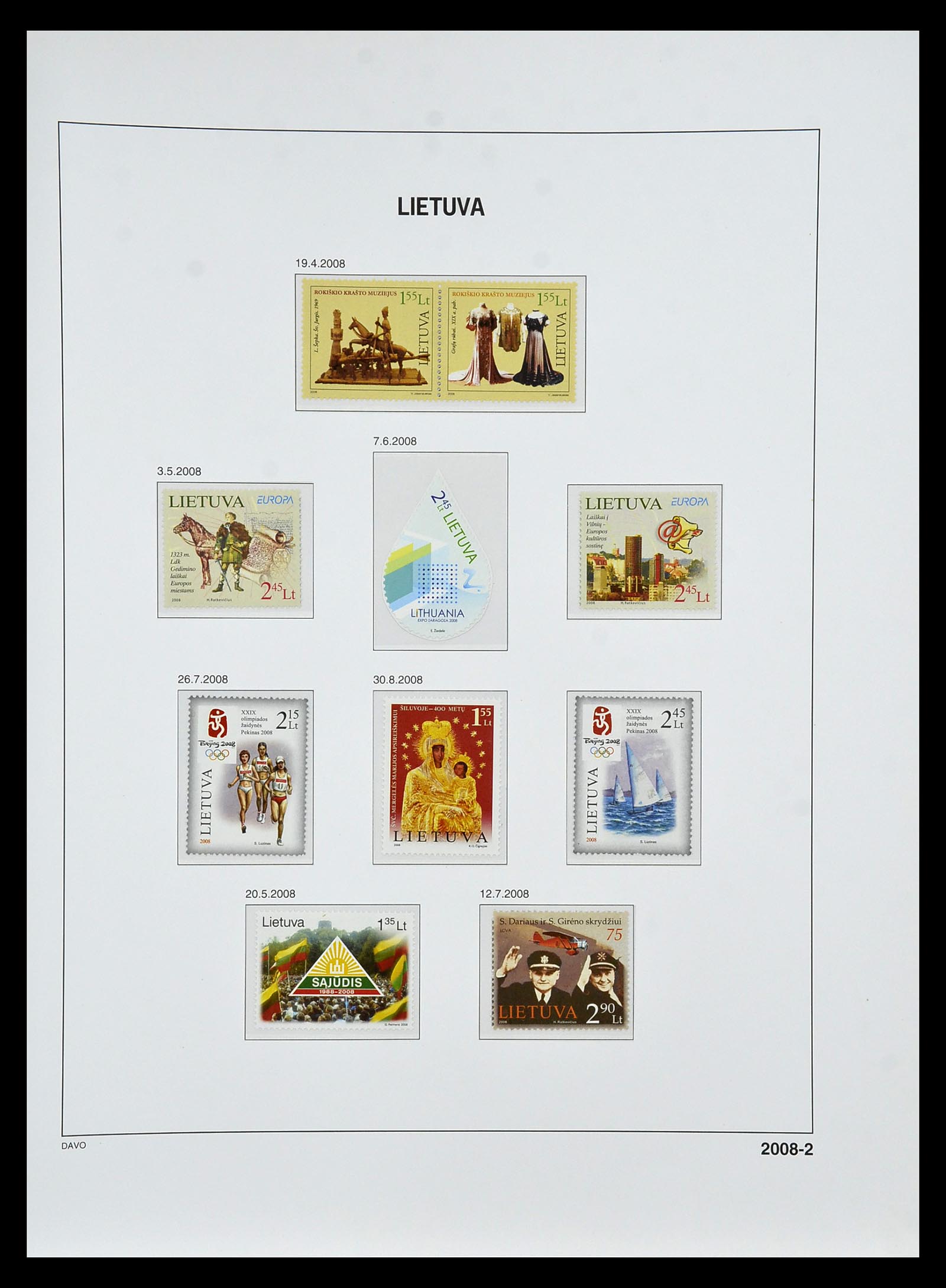 34847 202 - Postzegelverzameling 34847 Baltische Staten 1918-2009.