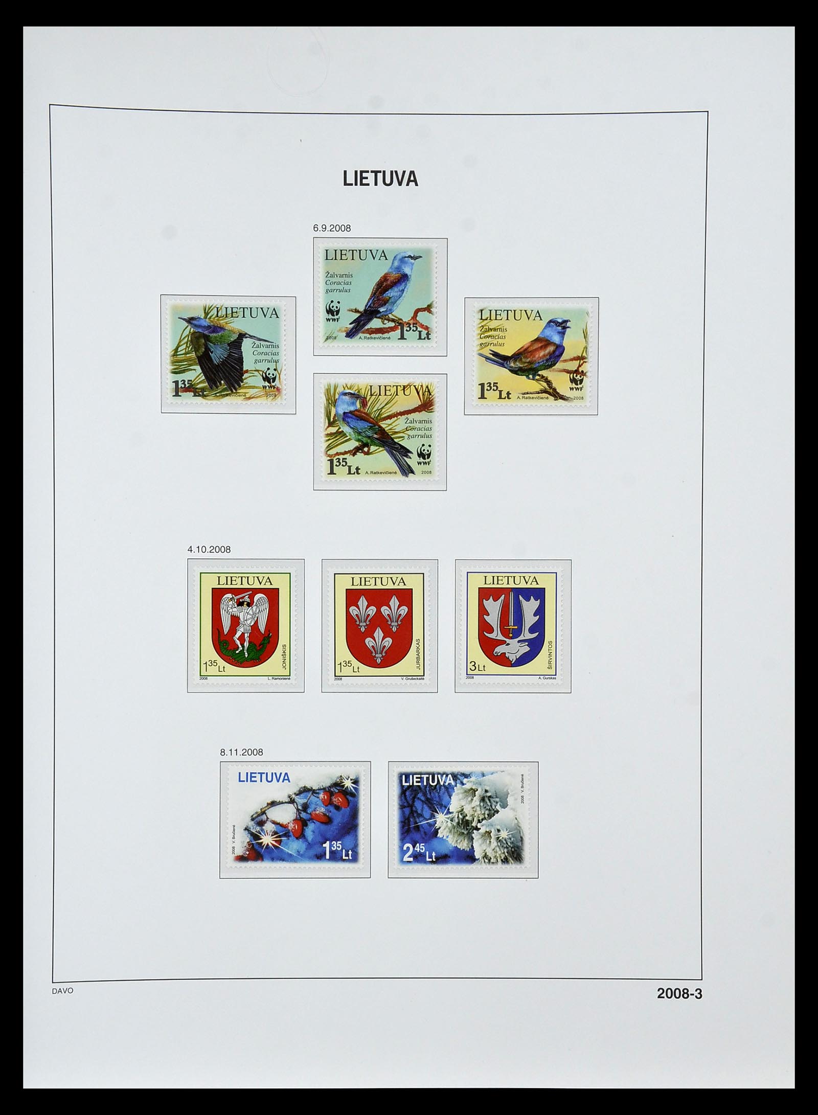 34847 203 - Postzegelverzameling 34847 Baltische Staten 1918-2009.