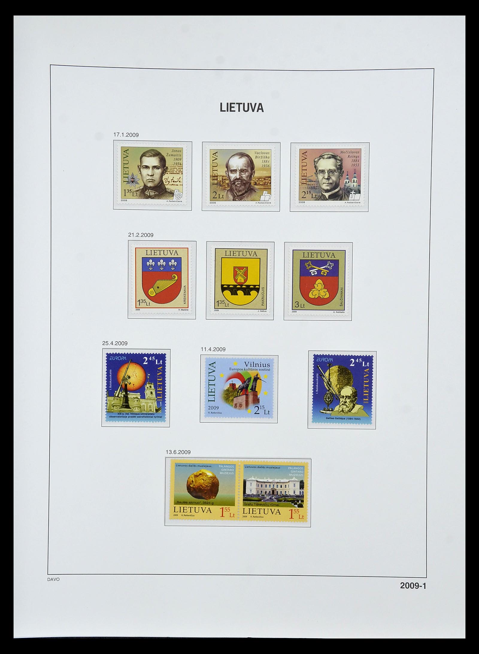 34847 206 - Postzegelverzameling 34847 Baltische Staten 1918-2009.