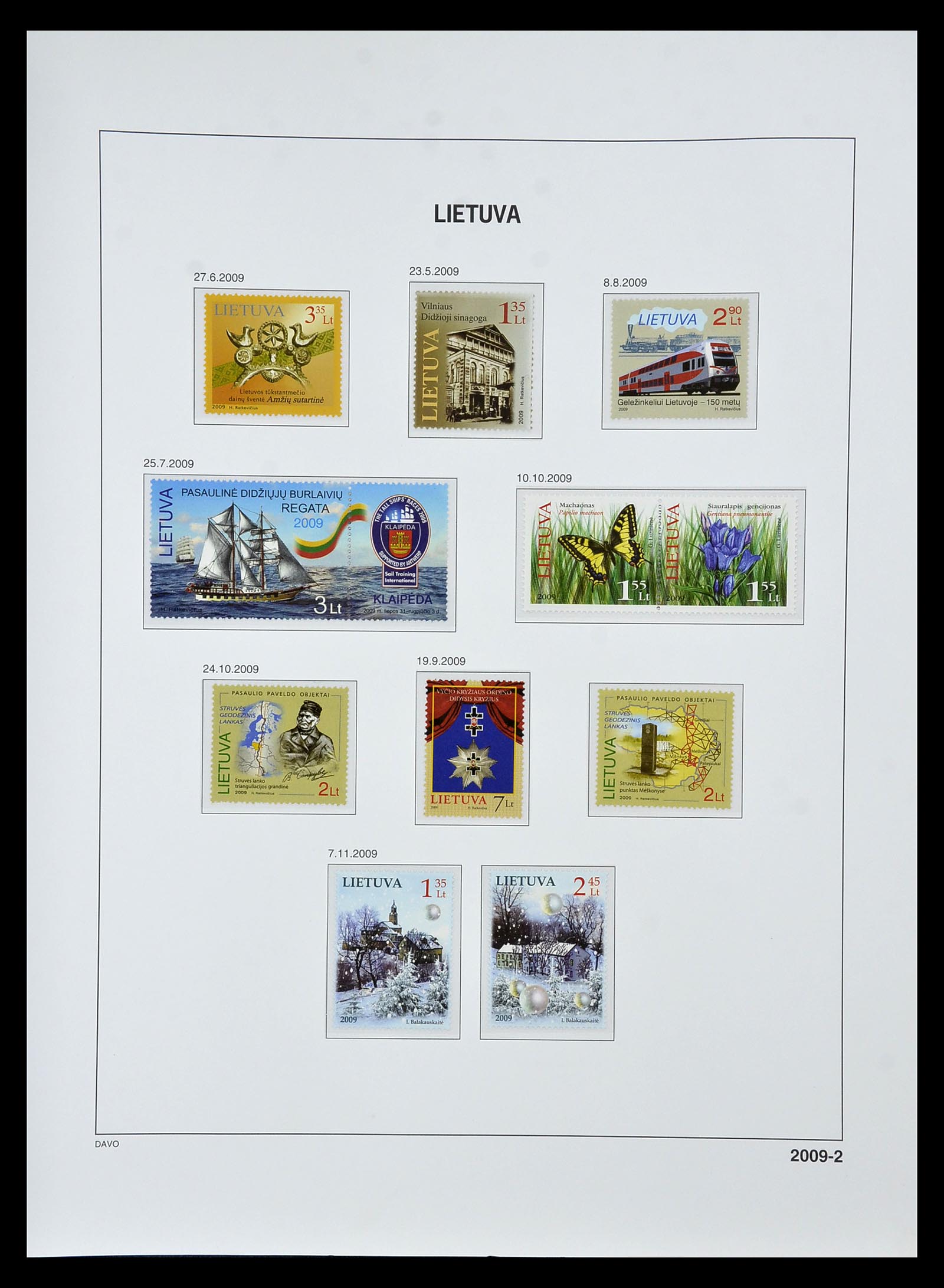 34847 207 - Postzegelverzameling 34847 Baltische Staten 1918-2009.