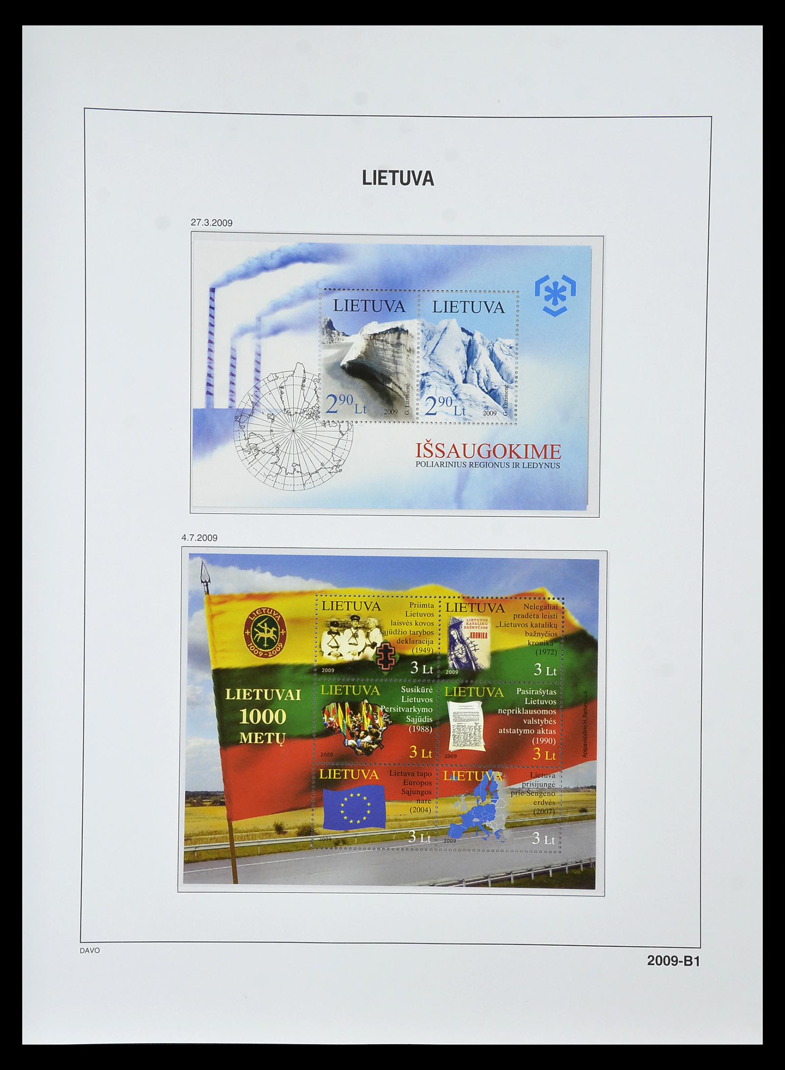 34847 208 - Postzegelverzameling 34847 Baltische Staten 1918-2009.