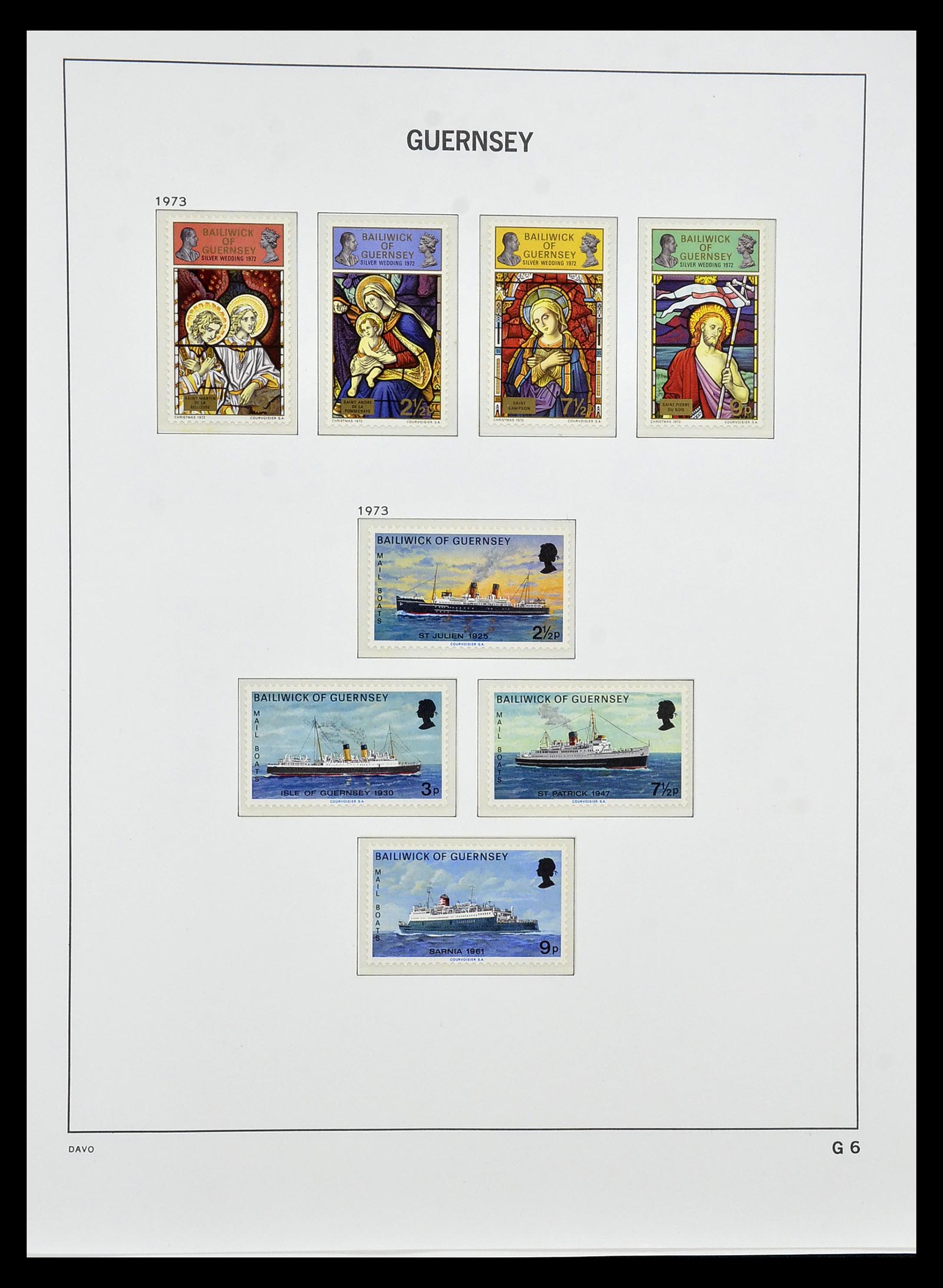 34849 006 - Postzegelverzameling 34849 Guernsey 1969-2005.
