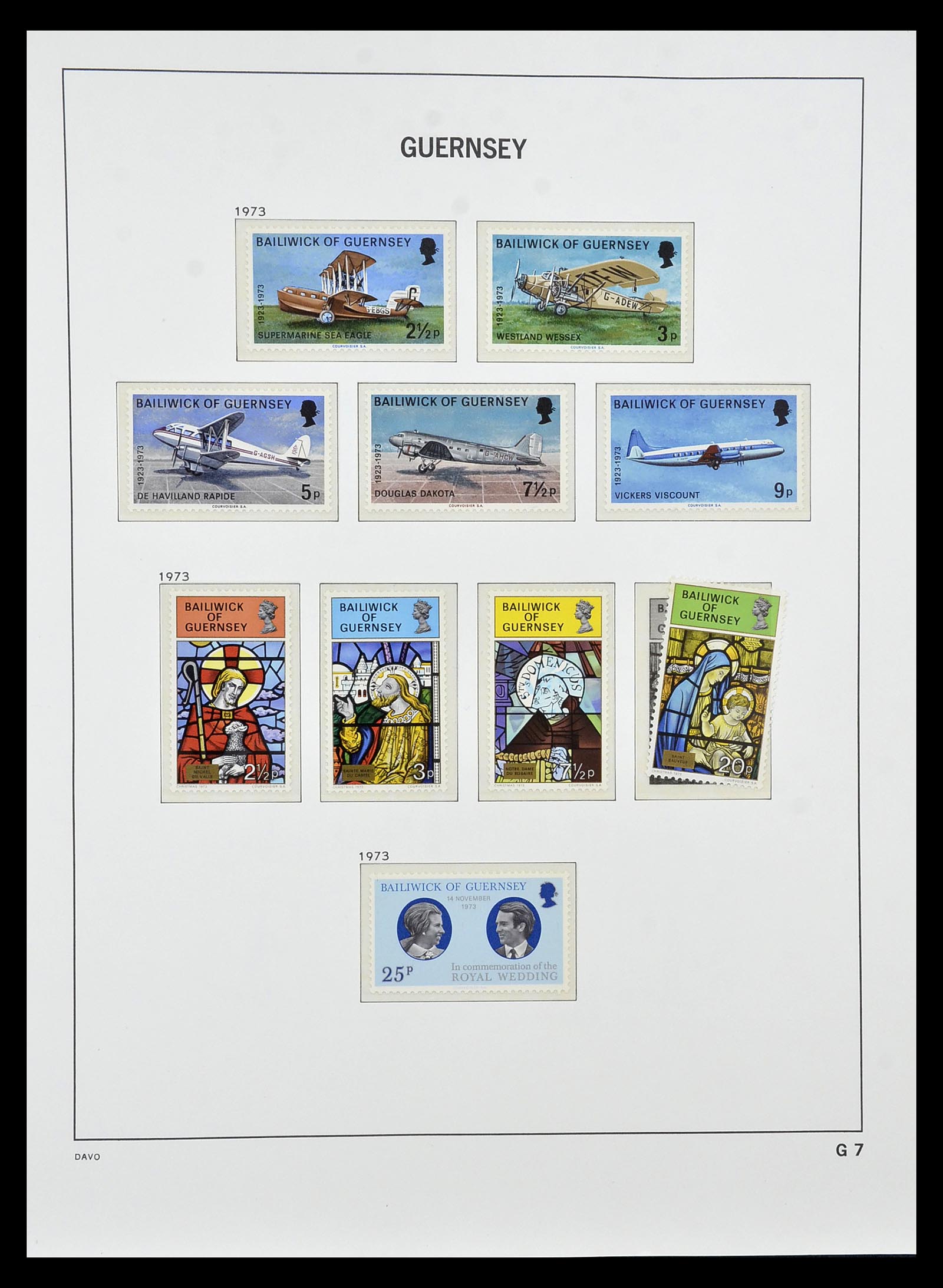 34849 007 - Postzegelverzameling 34849 Guernsey 1969-2005.