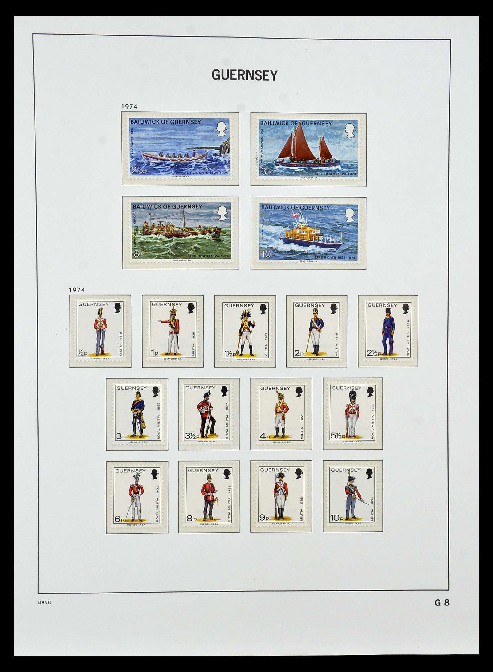 34849 008 - Postzegelverzameling 34849 Guernsey 1969-2005.