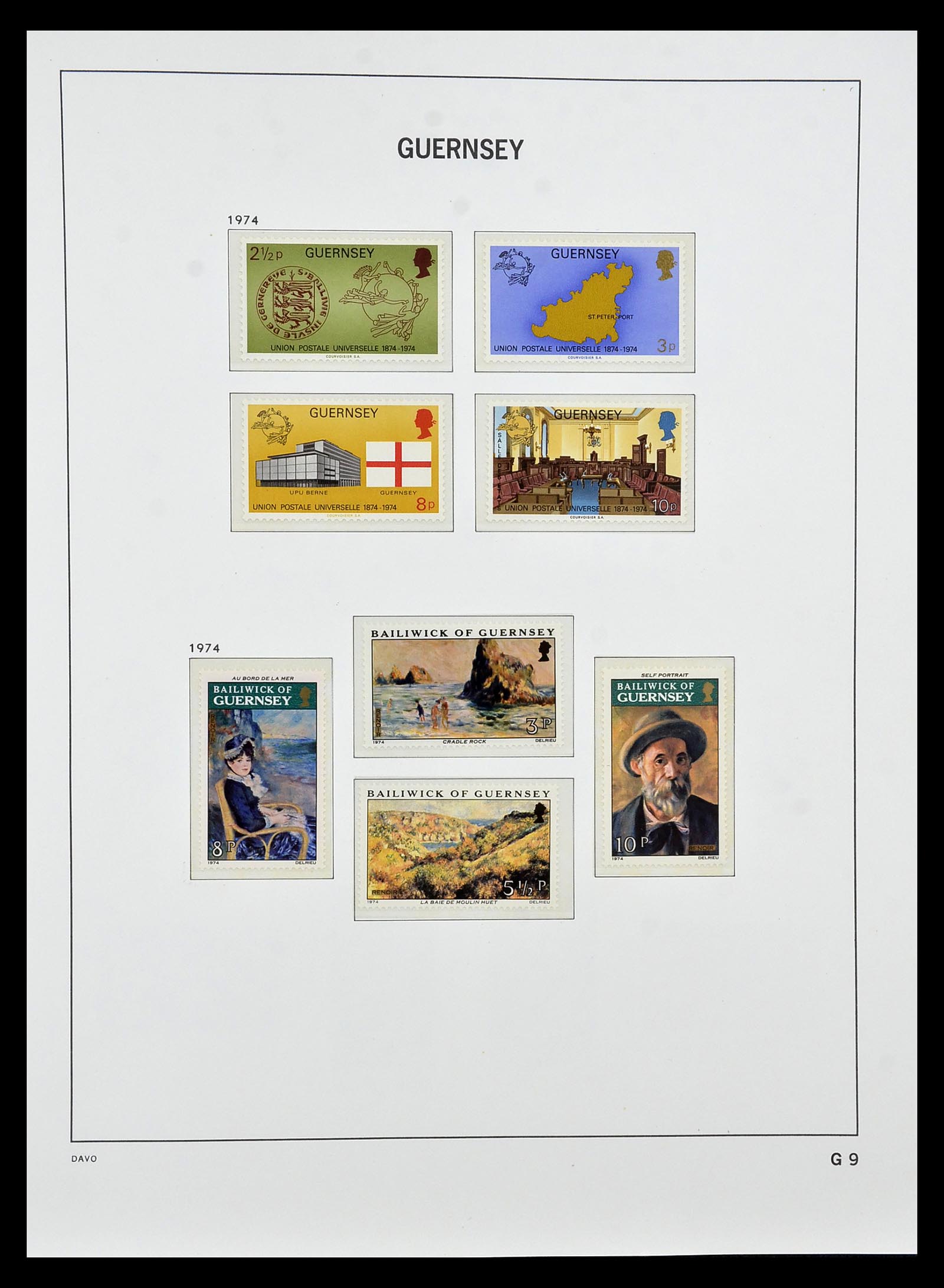 34849 009 - Postzegelverzameling 34849 Guernsey 1969-2005.