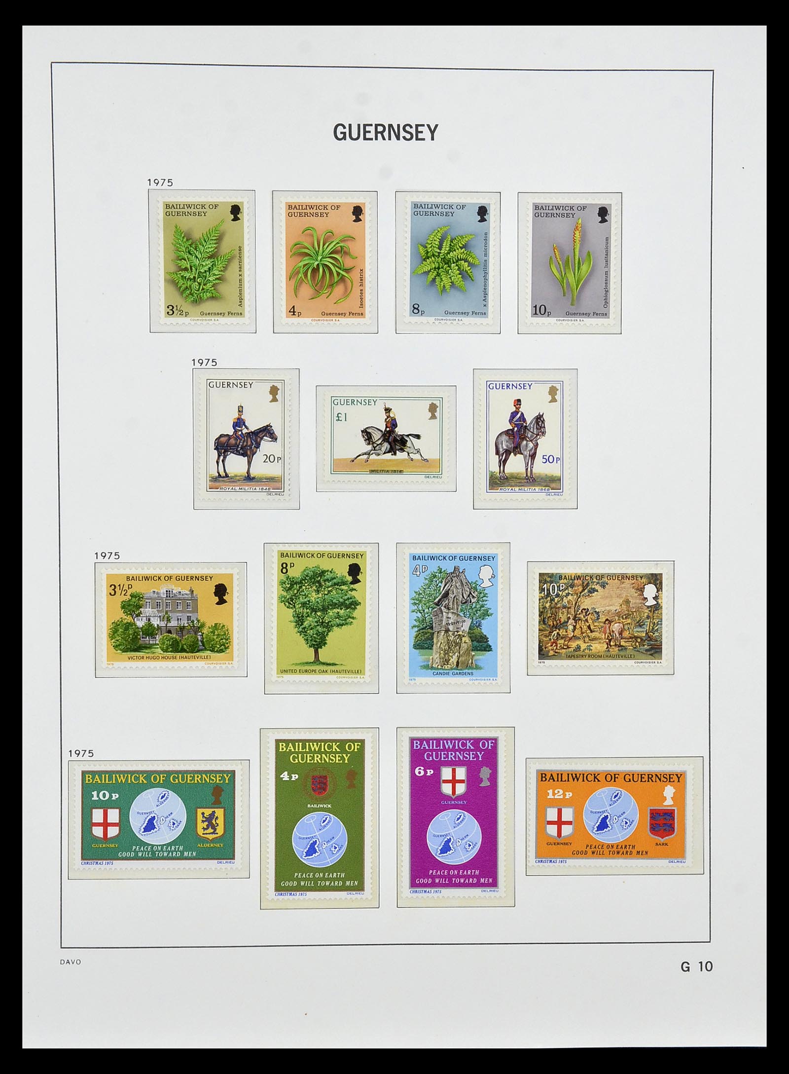 34849 010 - Postzegelverzameling 34849 Guernsey 1969-2005.