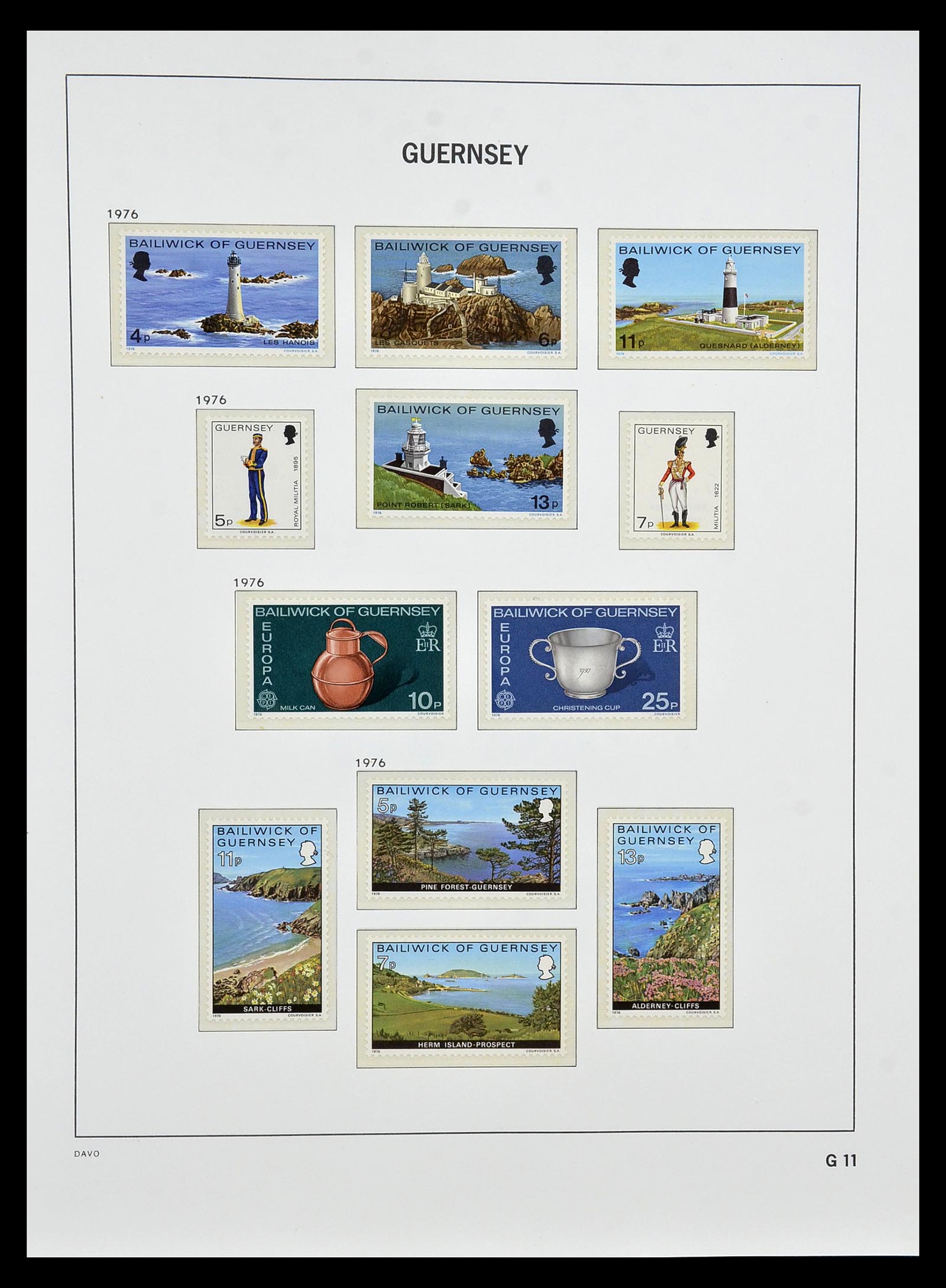 34849 011 - Postzegelverzameling 34849 Guernsey 1969-2005.