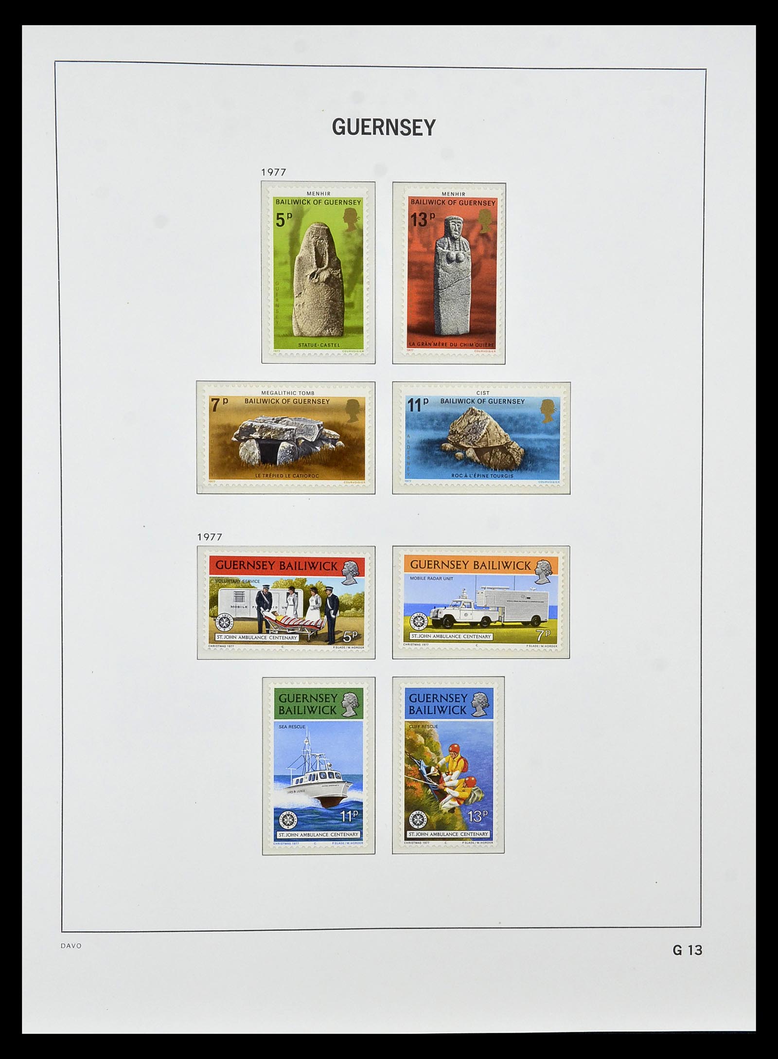 34849 013 - Postzegelverzameling 34849 Guernsey 1969-2005.