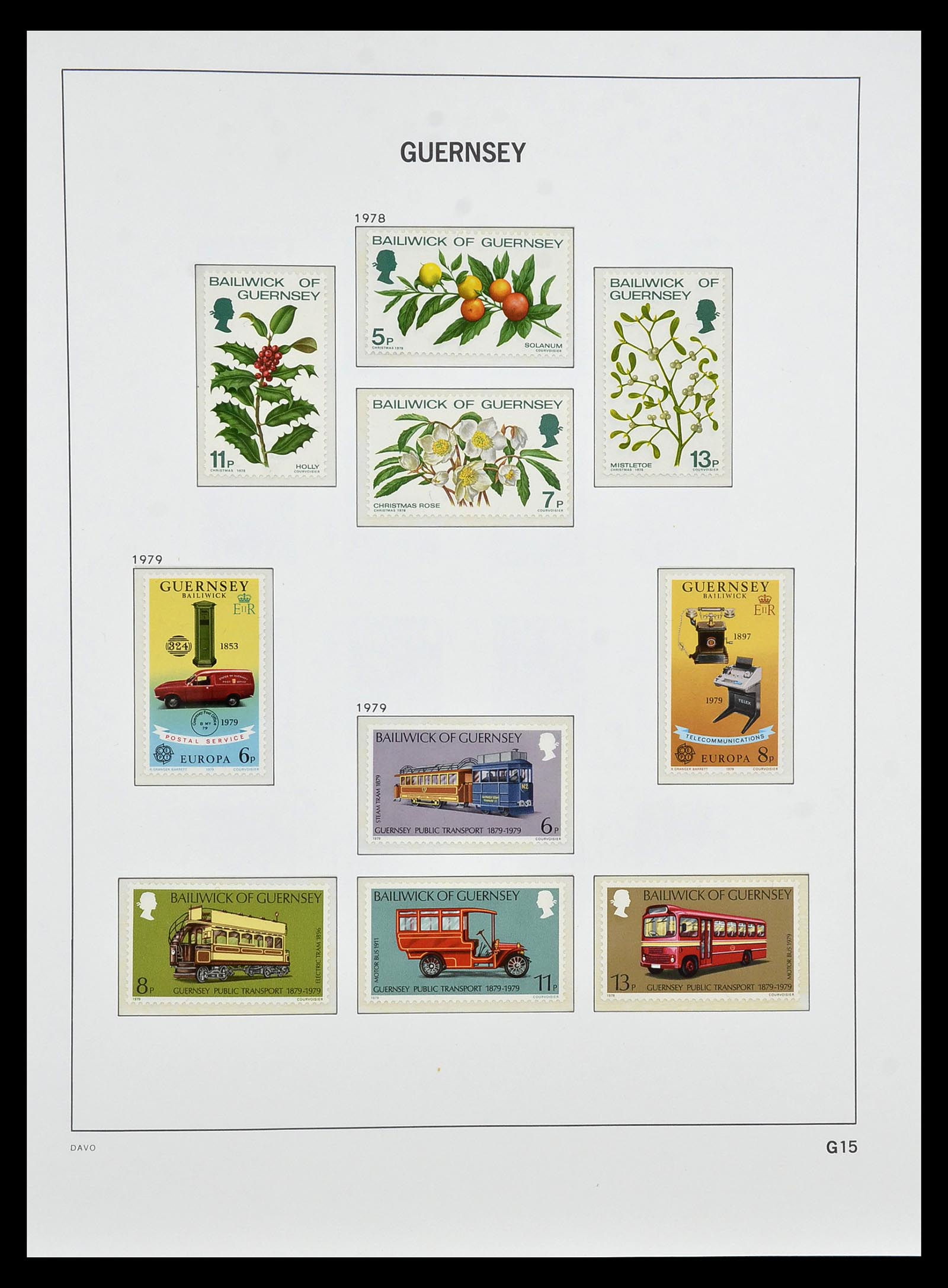 34849 015 - Postzegelverzameling 34849 Guernsey 1969-2005.