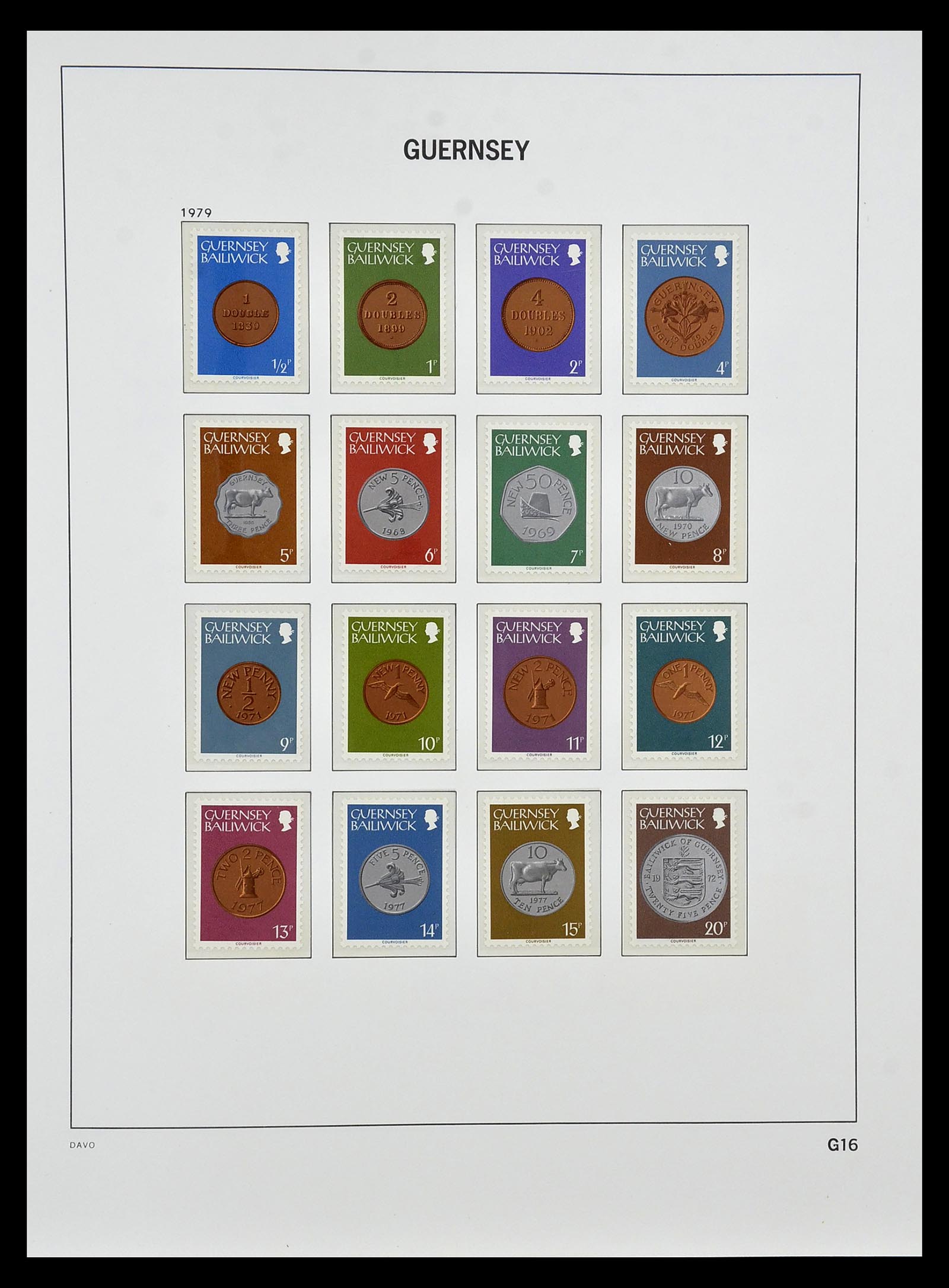 34849 016 - Postzegelverzameling 34849 Guernsey 1969-2005.