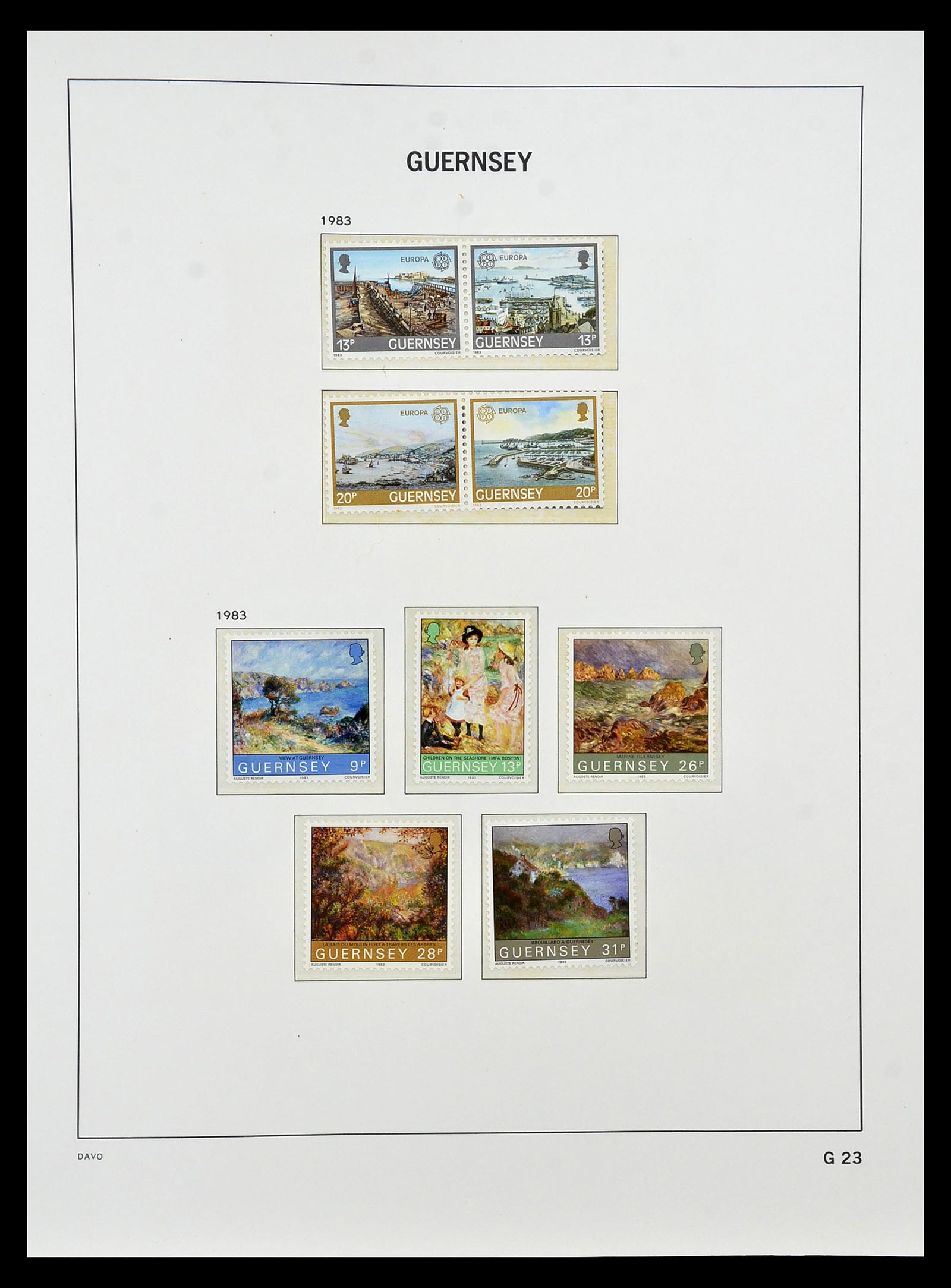 34849 023 - Postzegelverzameling 34849 Guernsey 1969-2005.