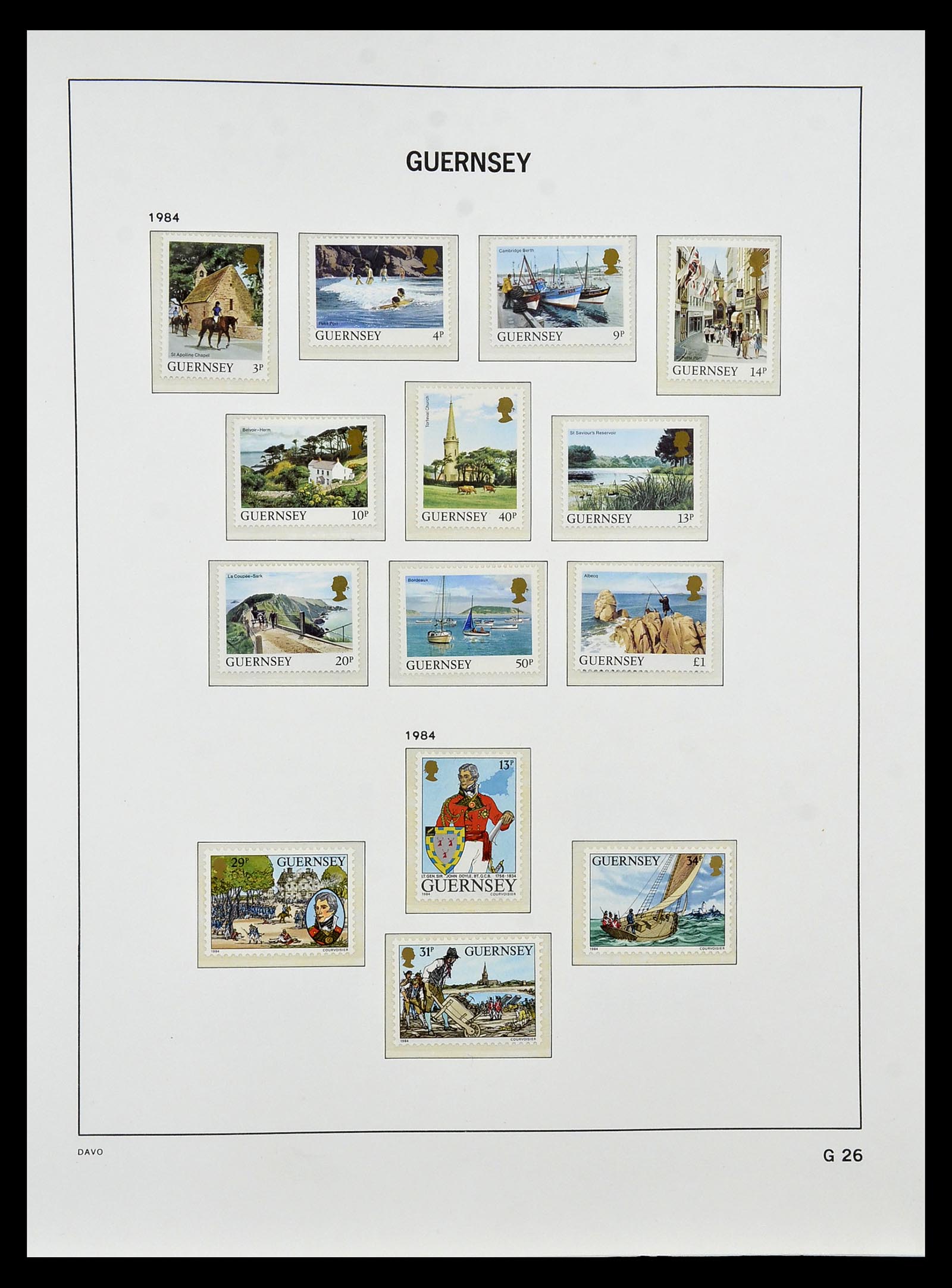 34849 026 - Postzegelverzameling 34849 Guernsey 1969-2005.