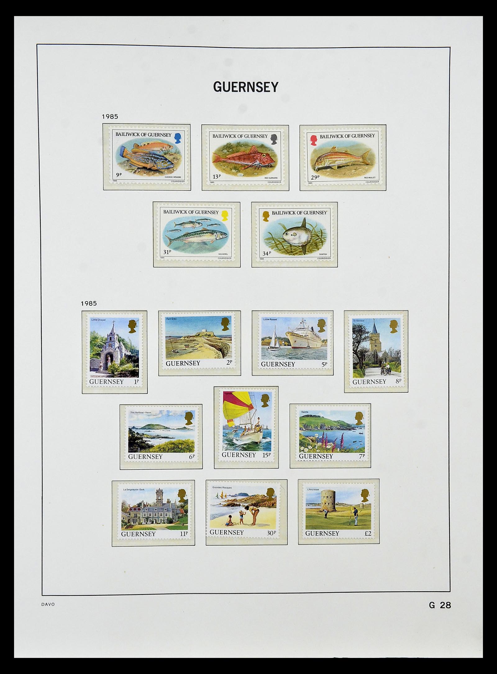 34849 027 - Postzegelverzameling 34849 Guernsey 1969-2005.