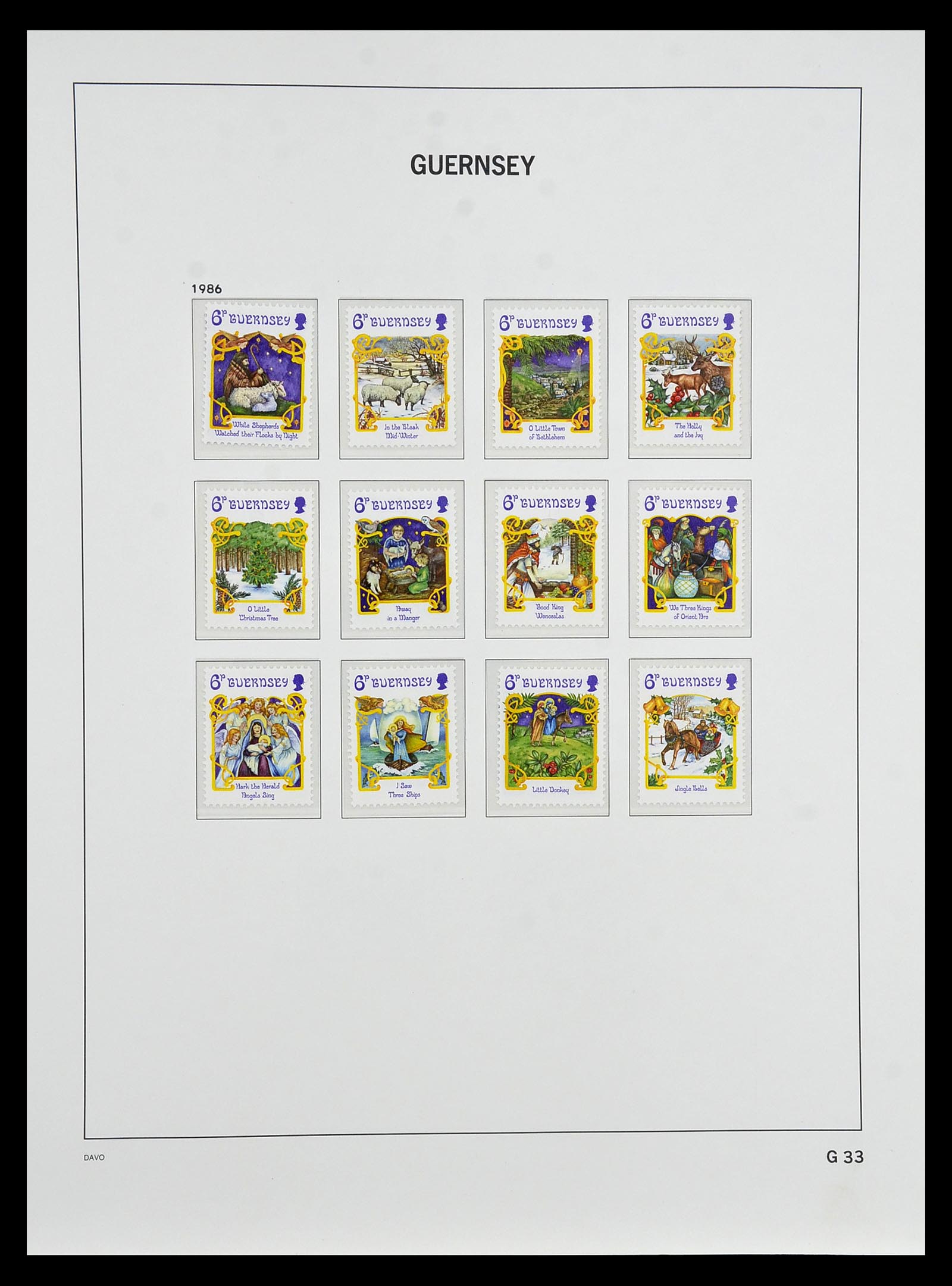 34849 032 - Postzegelverzameling 34849 Guernsey 1969-2005.