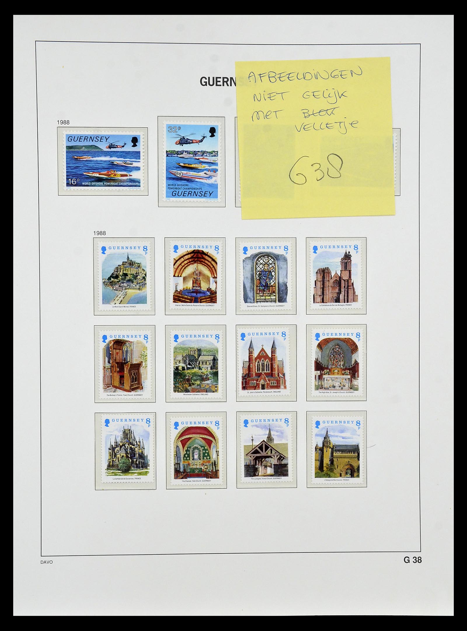 34849 037 - Postzegelverzameling 34849 Guernsey 1969-2005.