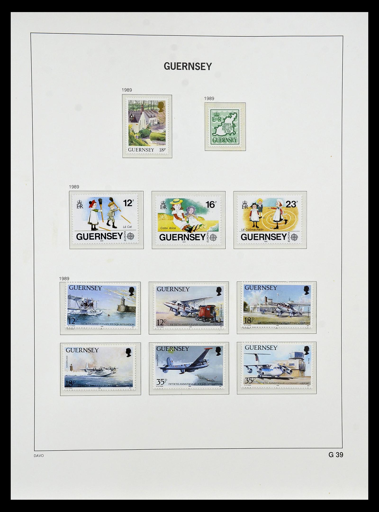 34849 038 - Postzegelverzameling 34849 Guernsey 1969-2005.