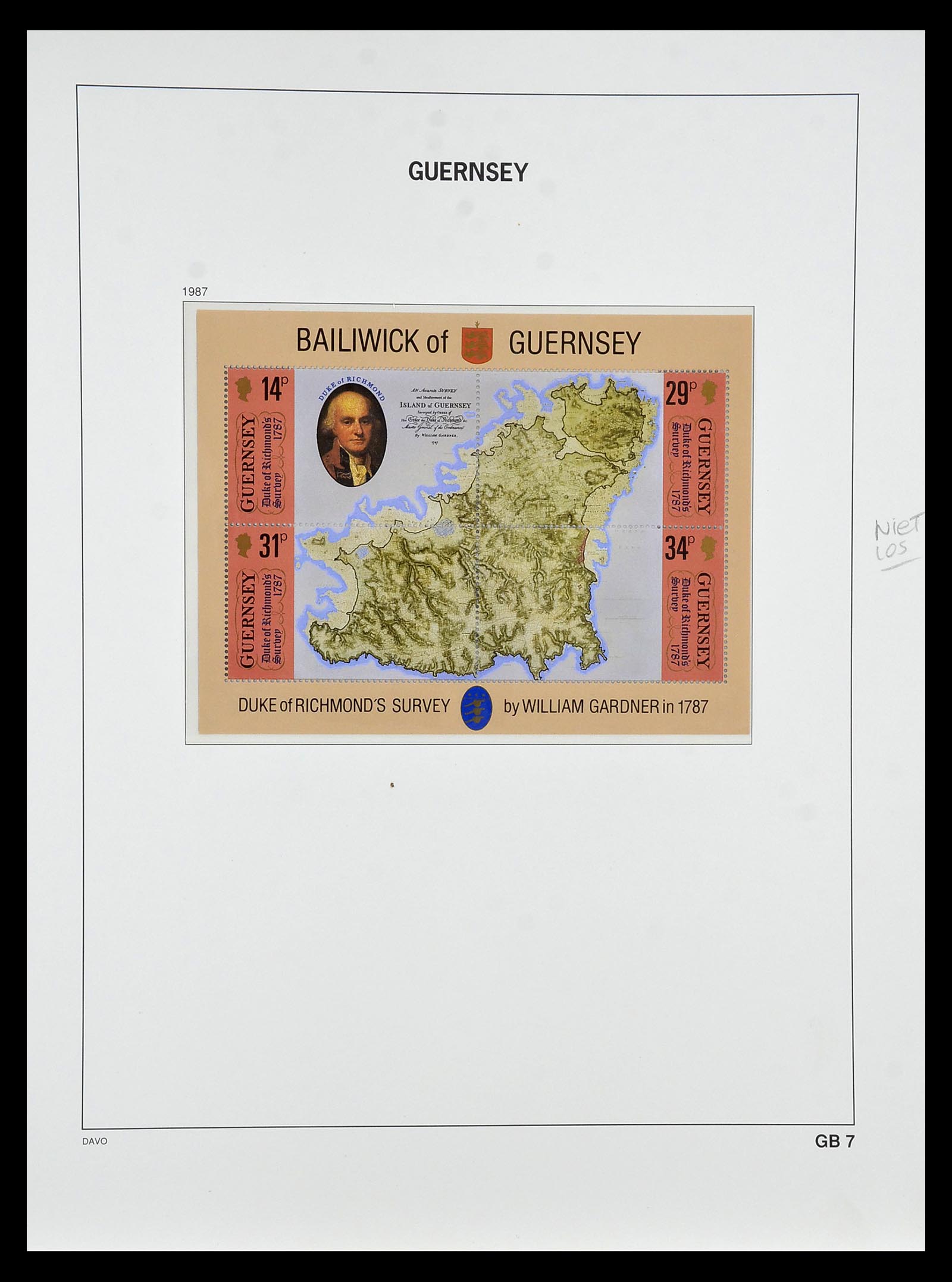 34849 047 - Postzegelverzameling 34849 Guernsey 1969-2005.