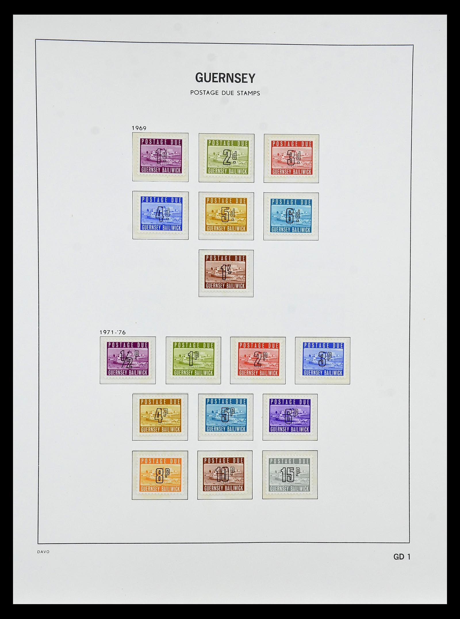 34849 051 - Postzegelverzameling 34849 Guernsey 1969-2005.