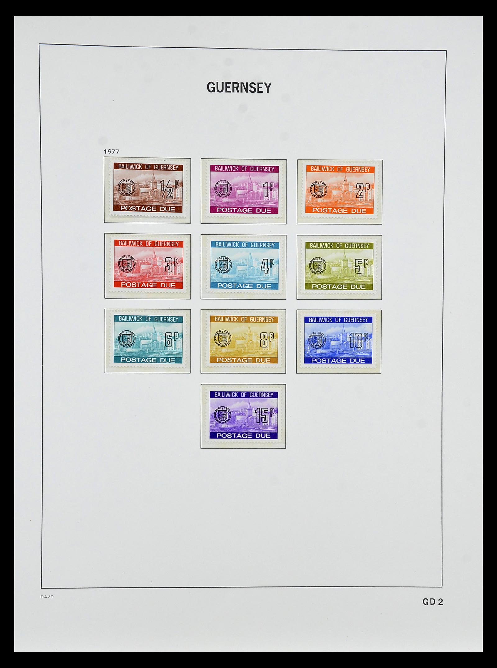 34849 052 - Postzegelverzameling 34849 Guernsey 1969-2005.