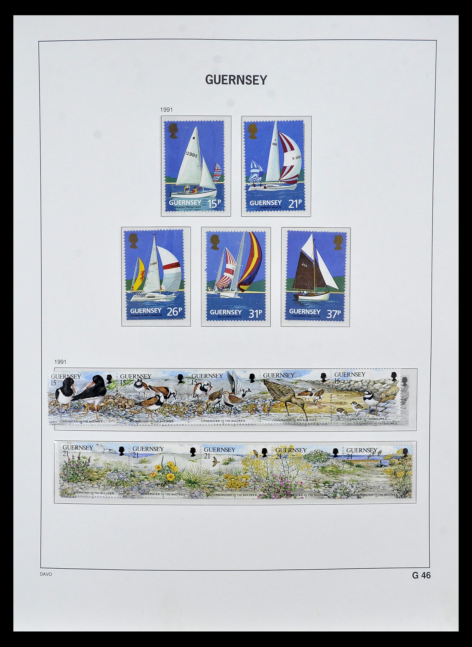 34849 062 - Postzegelverzameling 34849 Guernsey 1969-2005.