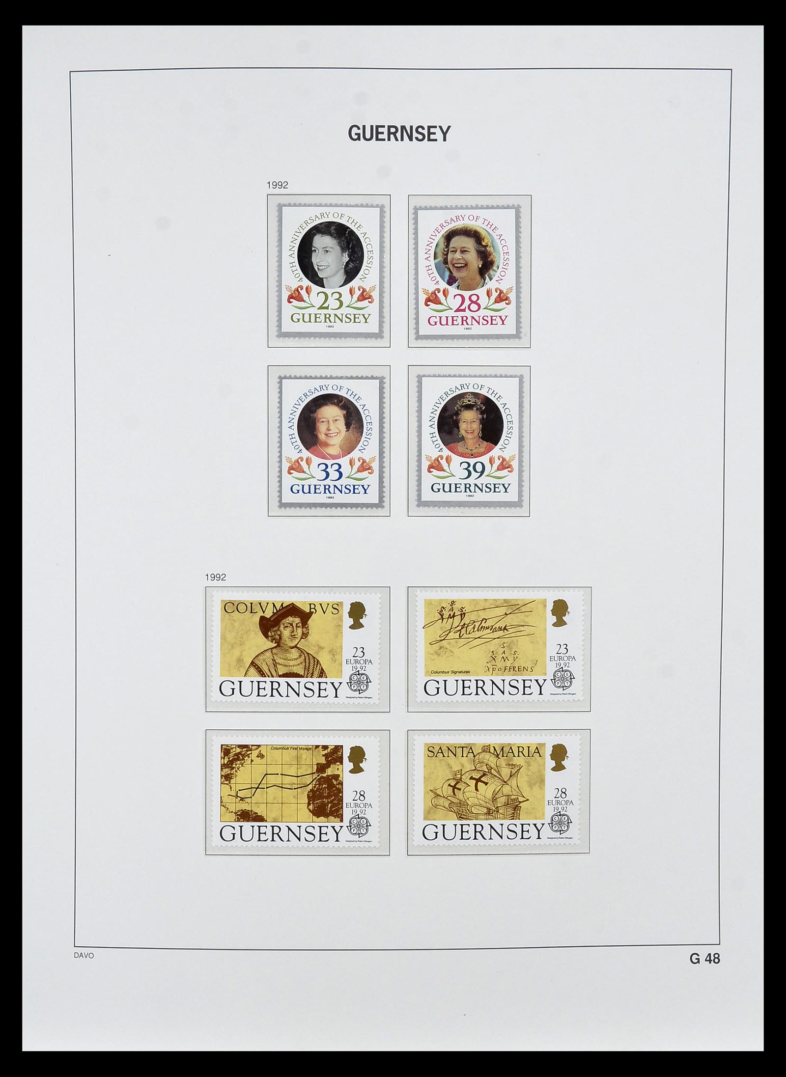 34849 064 - Postzegelverzameling 34849 Guernsey 1969-2005.