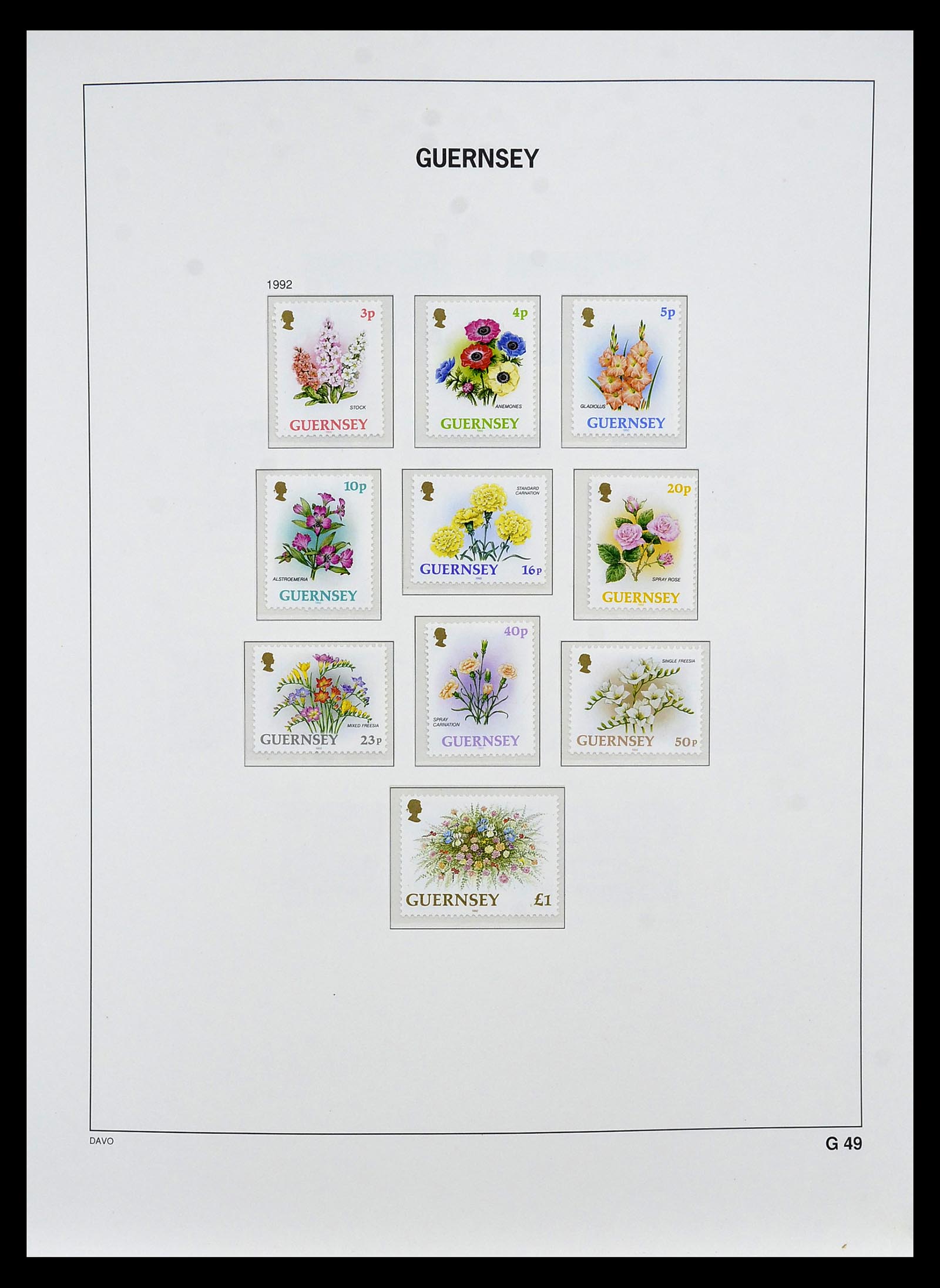 34849 065 - Postzegelverzameling 34849 Guernsey 1969-2005.