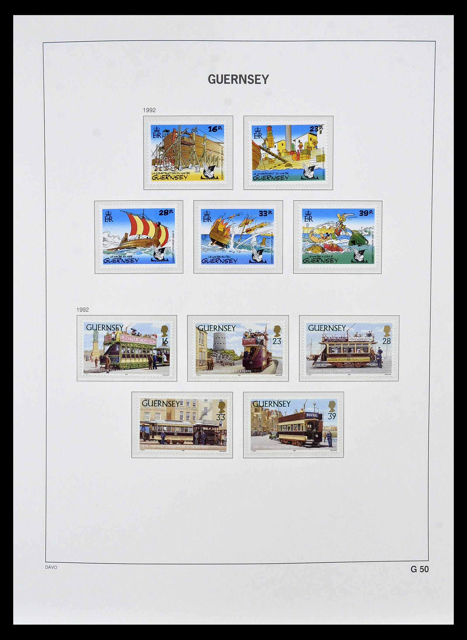34849 066 - Postzegelverzameling 34849 Guernsey 1969-2005.