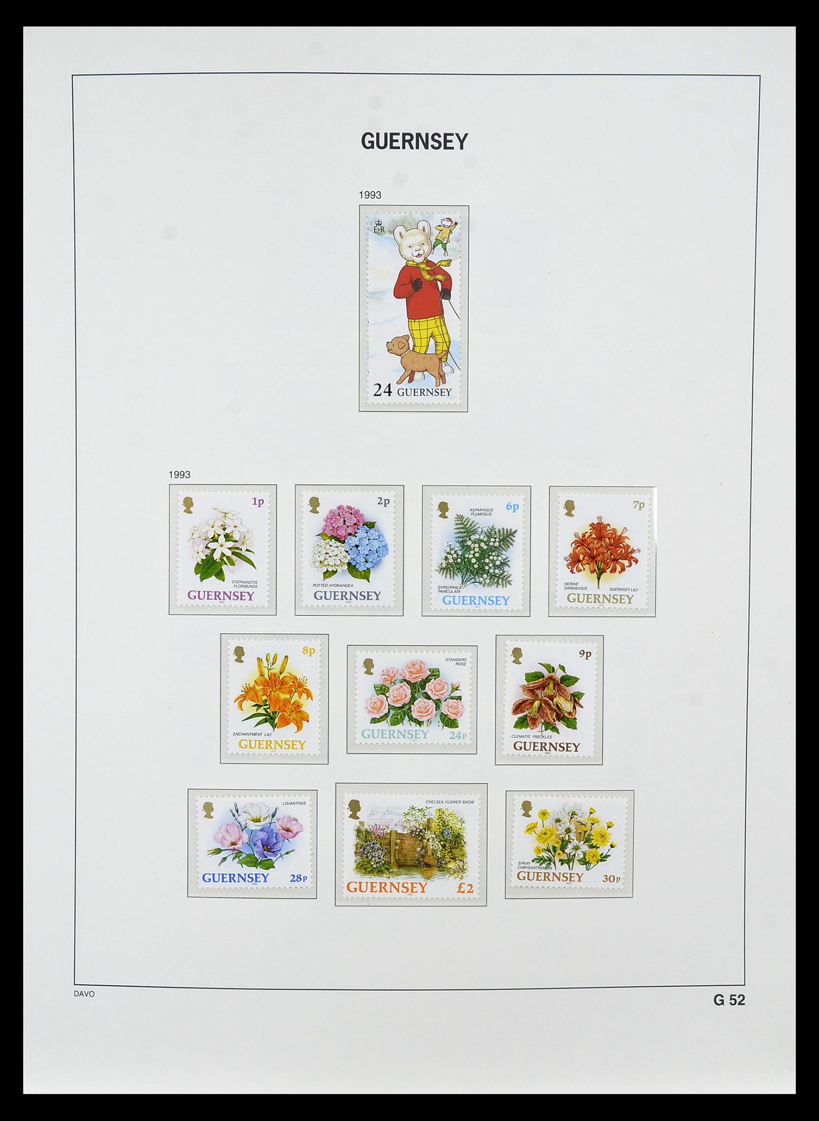 34849 068 - Postzegelverzameling 34849 Guernsey 1969-2005.