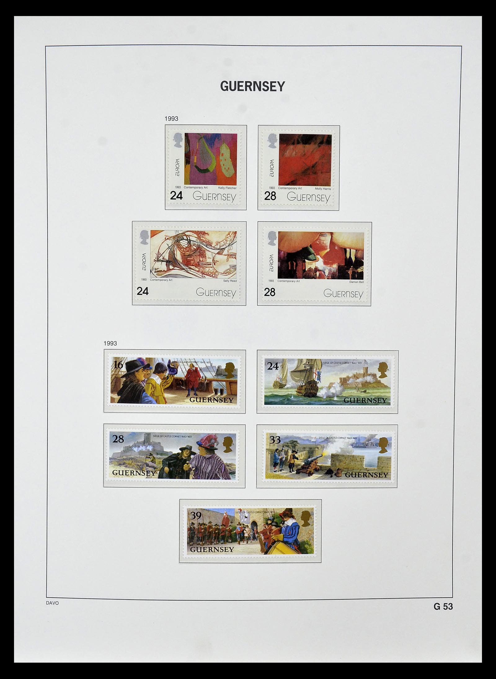 34849 069 - Postzegelverzameling 34849 Guernsey 1969-2005.