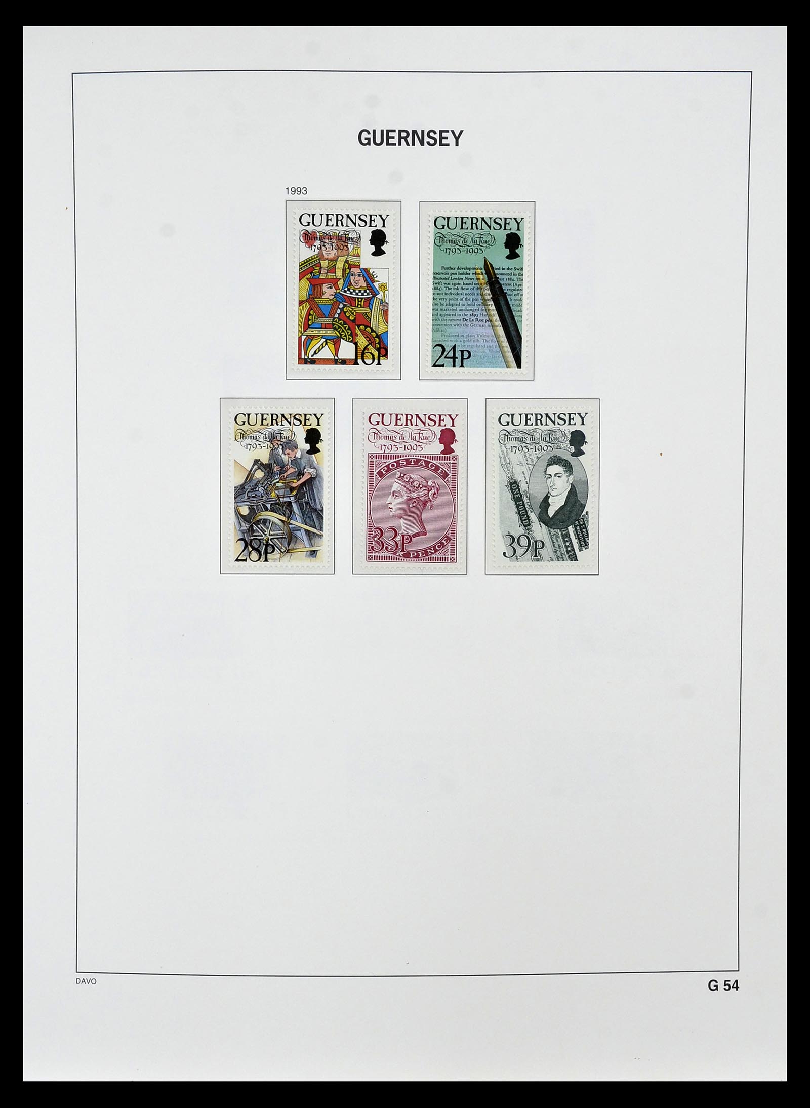 34849 070 - Postzegelverzameling 34849 Guernsey 1969-2005.