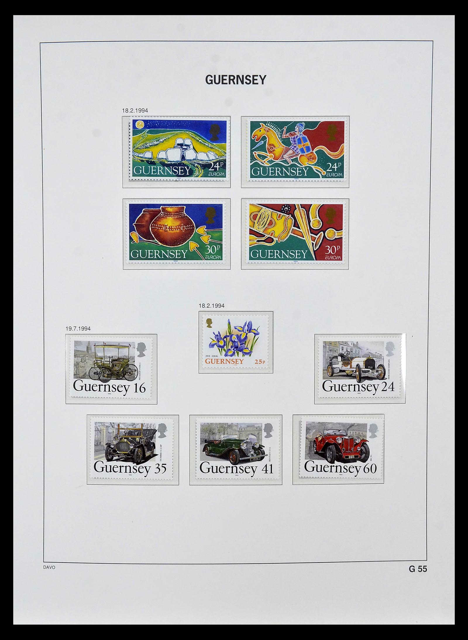 34849 071 - Postzegelverzameling 34849 Guernsey 1969-2005.