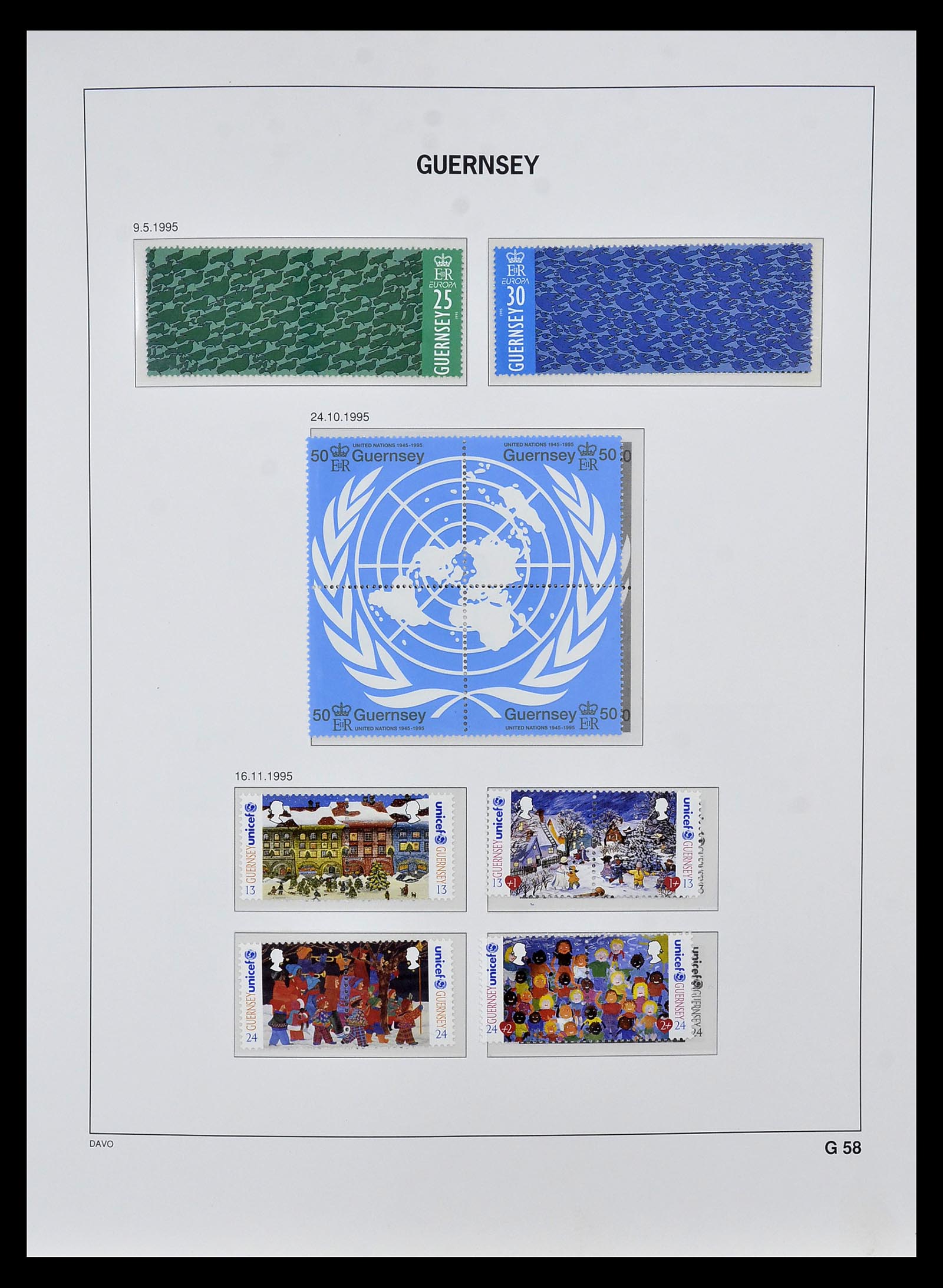 34849 074 - Postzegelverzameling 34849 Guernsey 1969-2005.